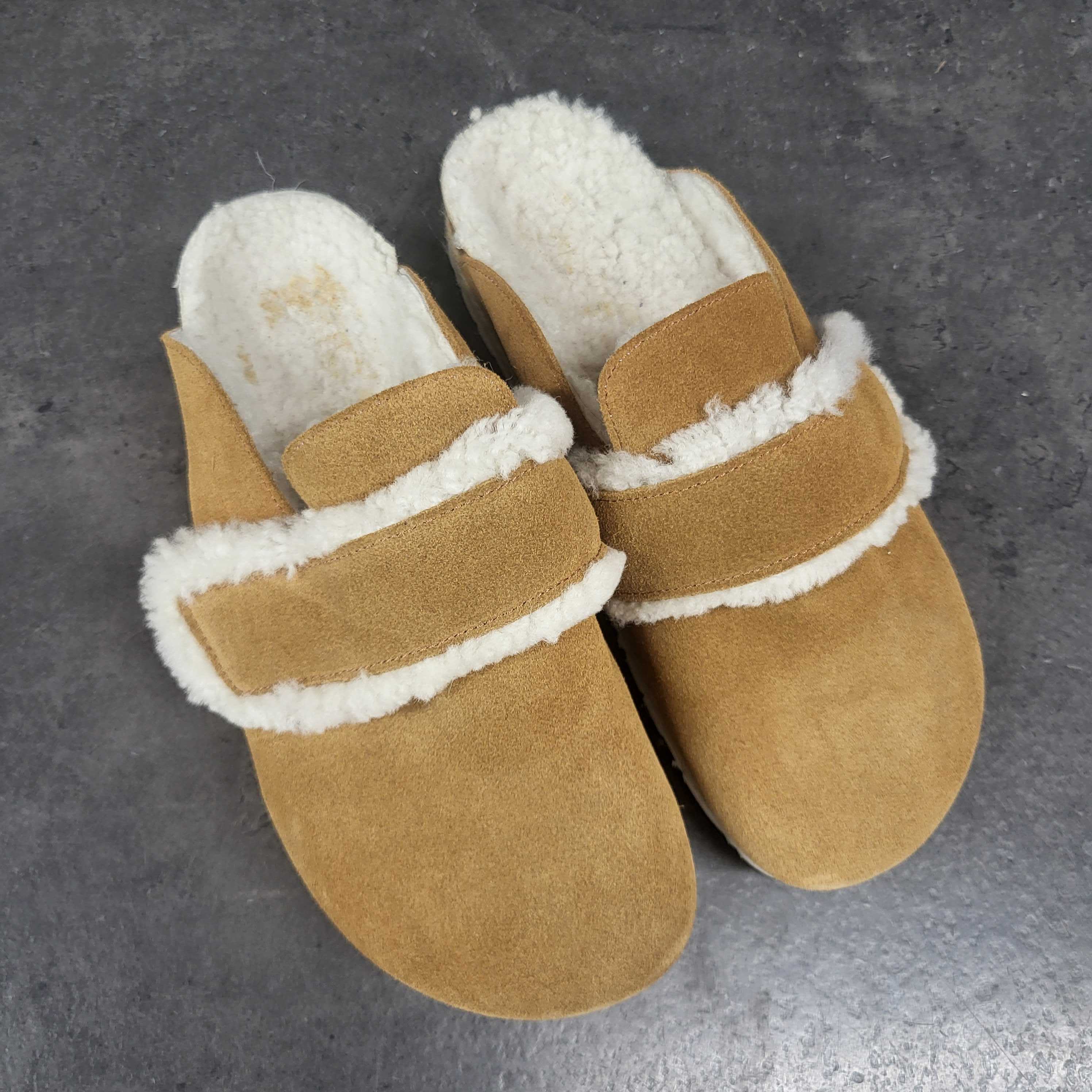 Espadrij l´originale Pantolette "CLOG VELOUR STRAP" 39 Cognac