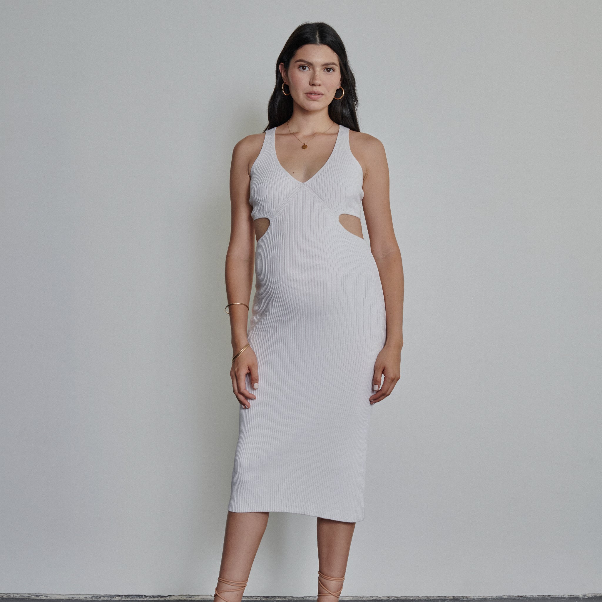 White Rabbit Maternity Damen Dress "Breezy Summer" Weiß