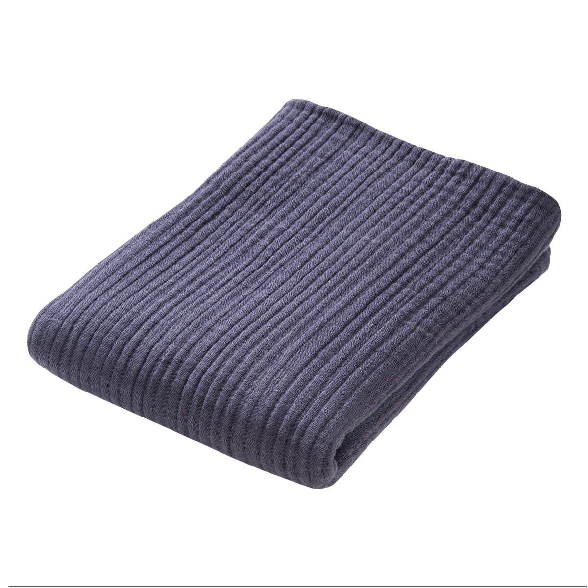 People Wear Organic Mulldecke 105 x 105 cm Rauchblau