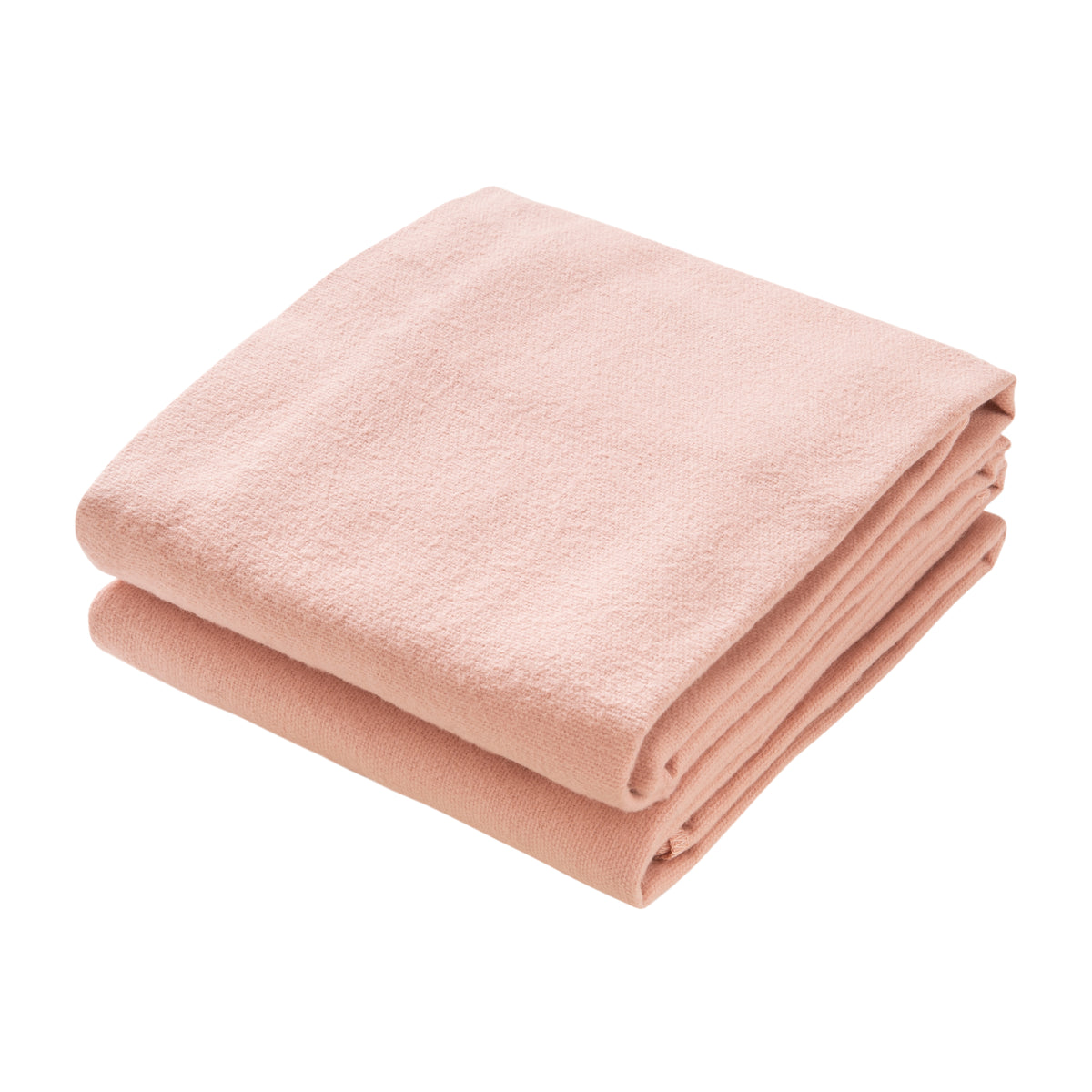 People Wear Organic Moltondecke 2er-Pack 80 x 80 cm Rose