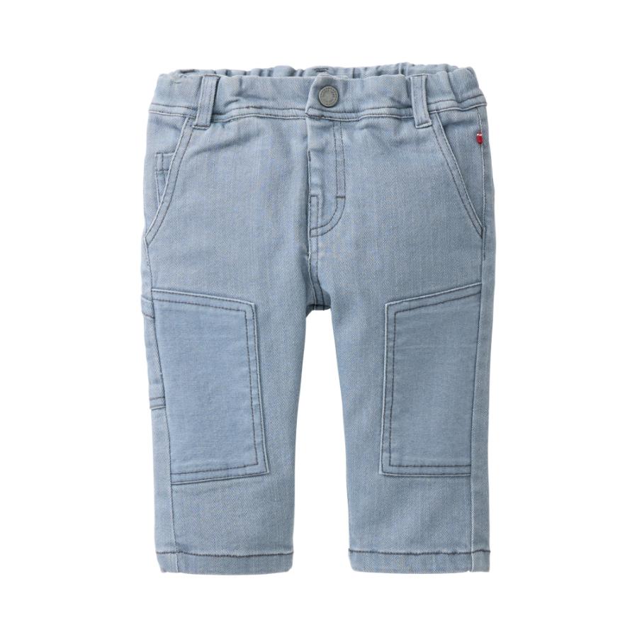 People Wear Organic Twill-Worker-Hose,stretch GOTS Blaugrau