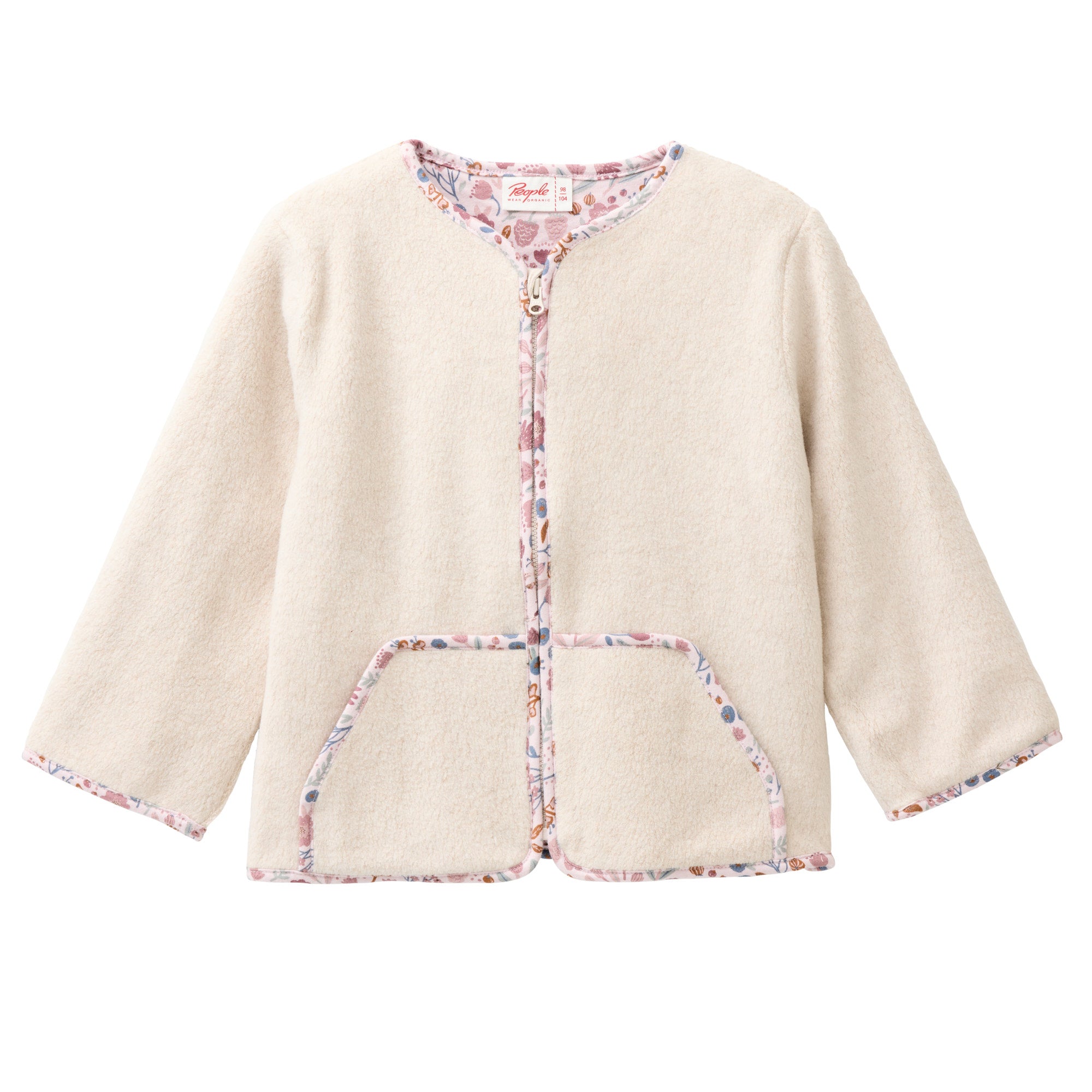 People Wear Organic Fleece-Jacke GOTS Kitt Mélange