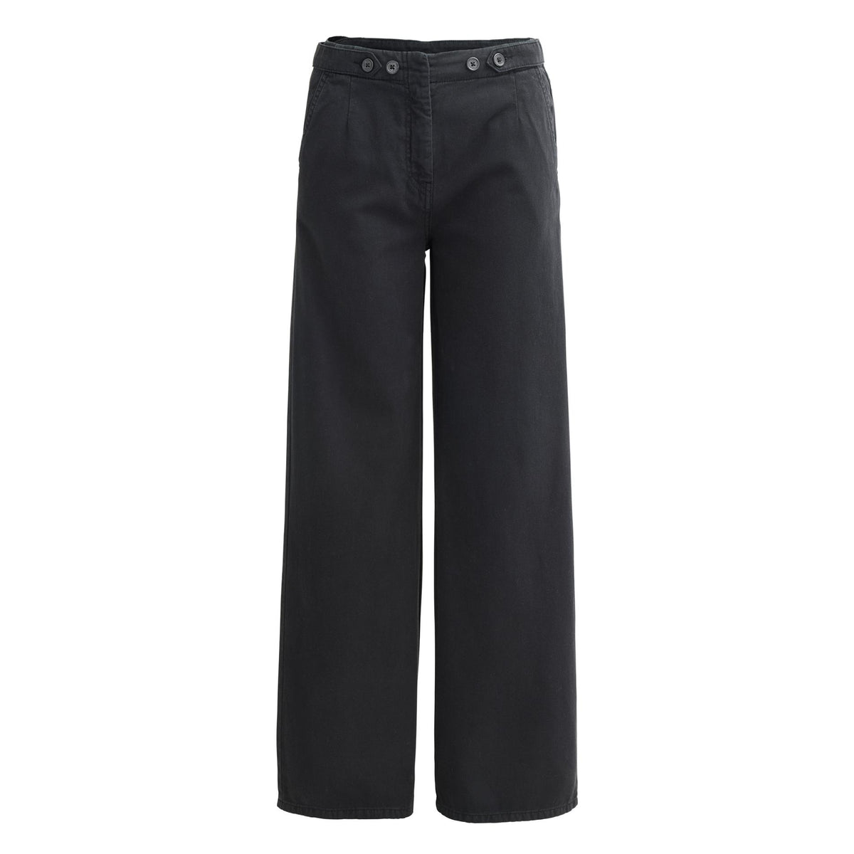 People Wear Organic Twill-Hose ausgestellt GOTS Schwarz