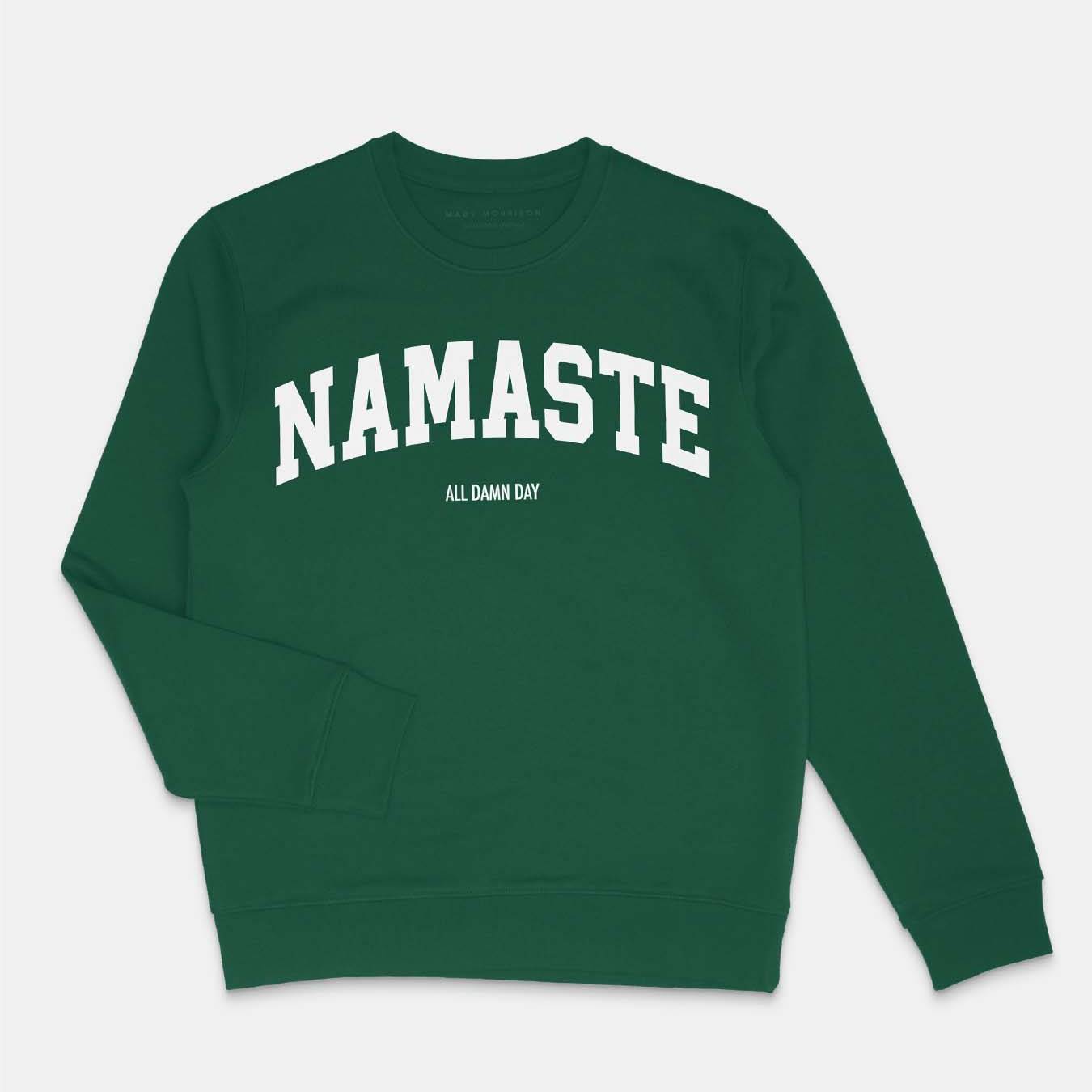 Mady Morrison Sweater "Namaste" Grün