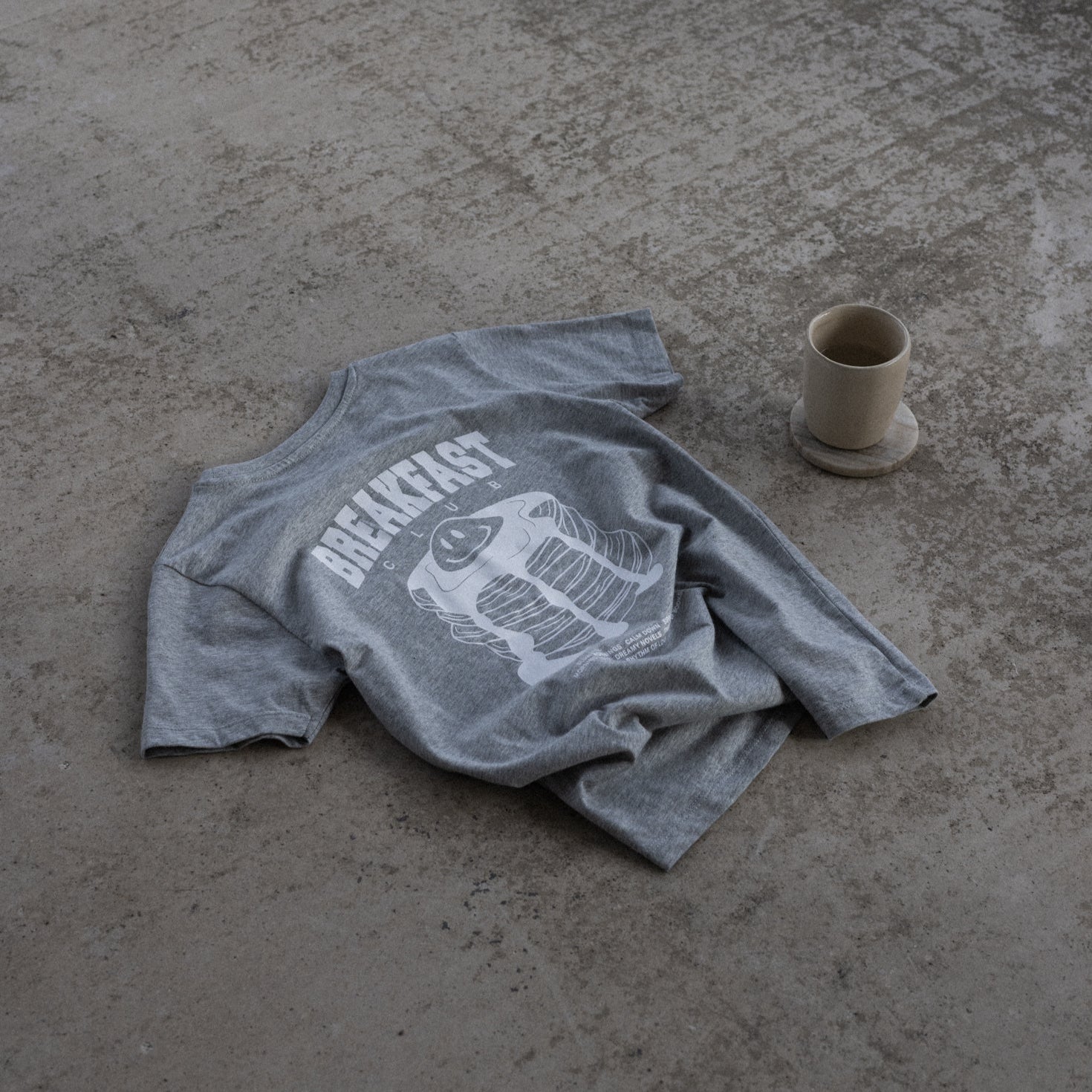 hey soho Kids T-Shirt "Breakfast Club" Grau