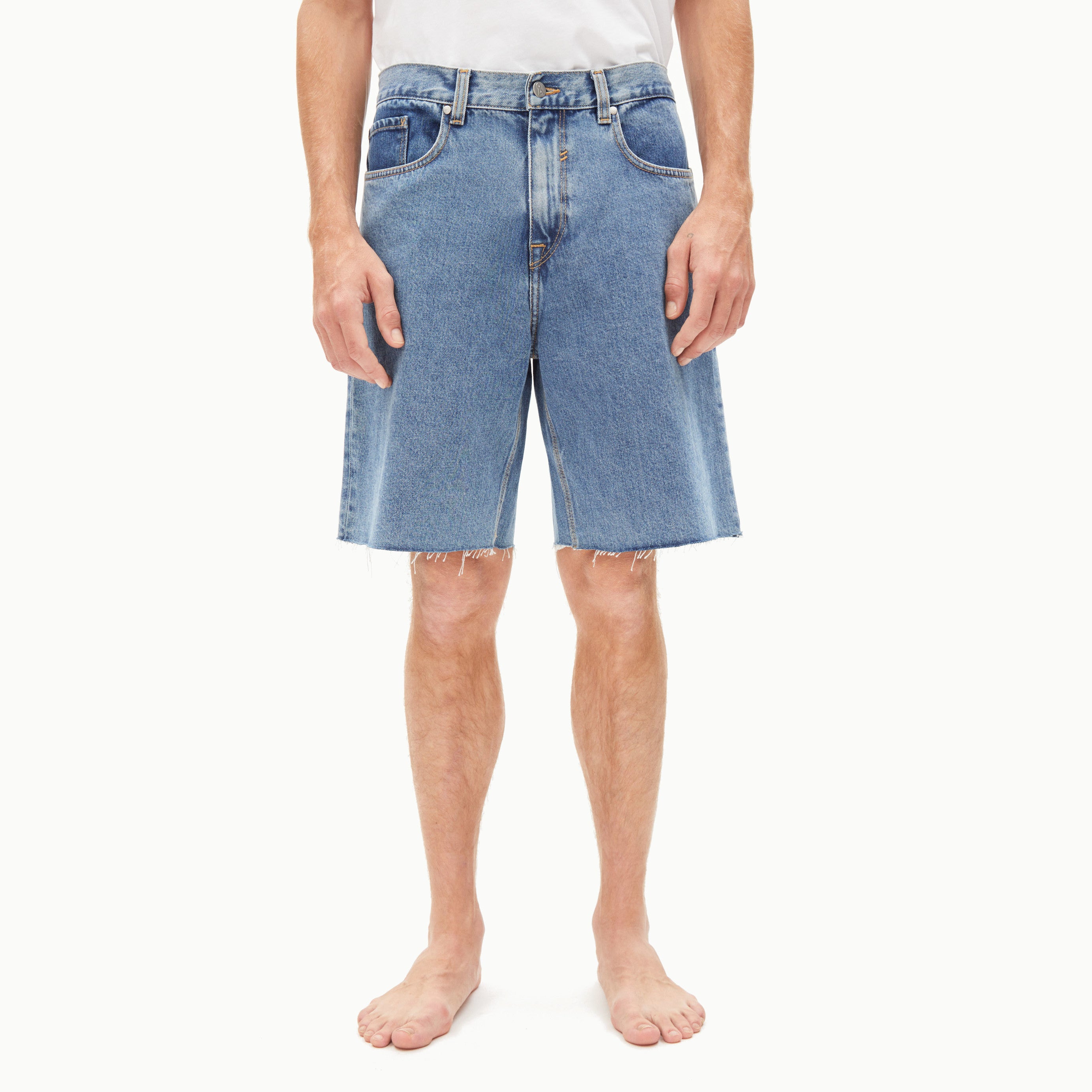 ARMEDANGELS Herren Jeansshorts "AASKO" - moon stone blue