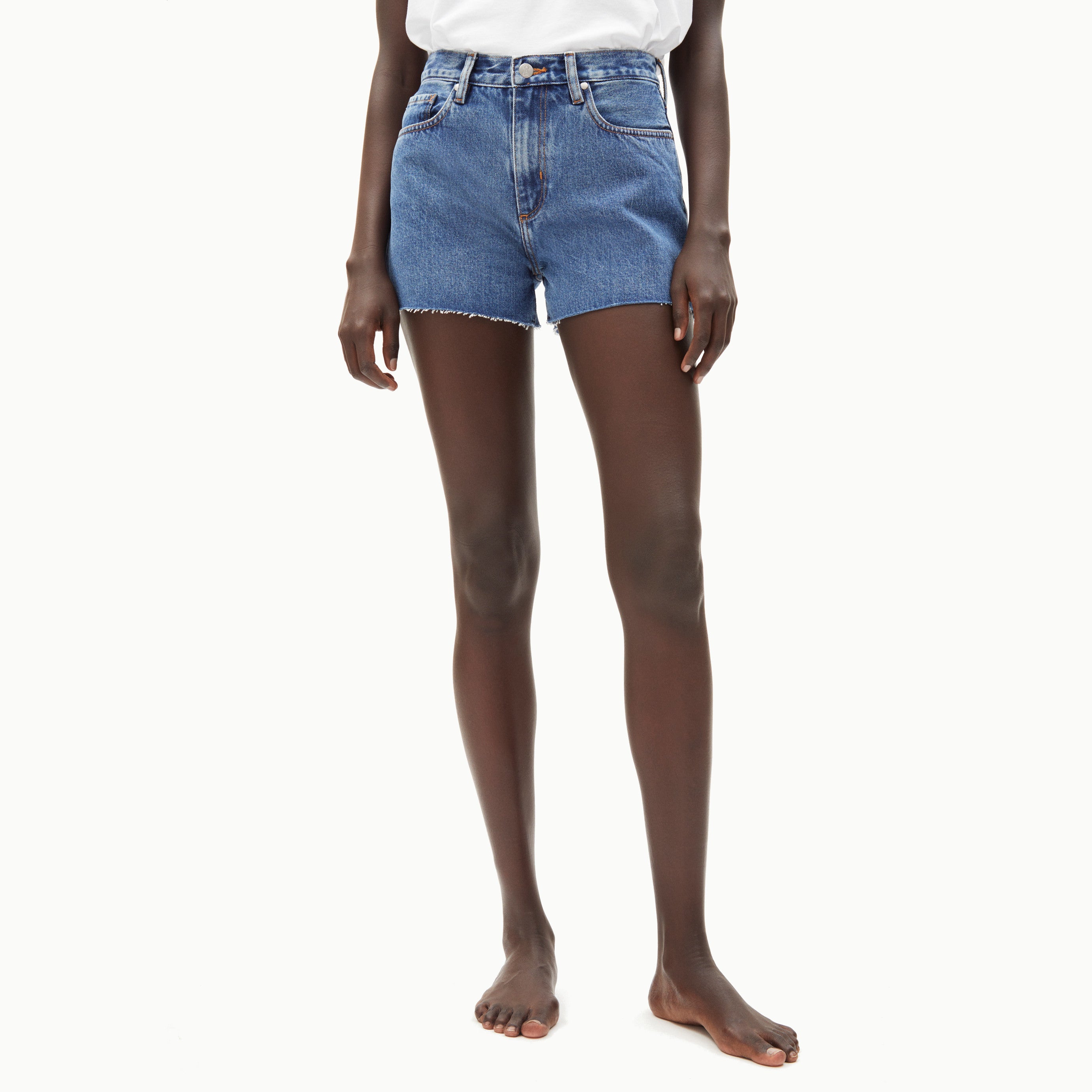 ARMEDANGELS Jeansshorts "MALEAA" - flat stone wash