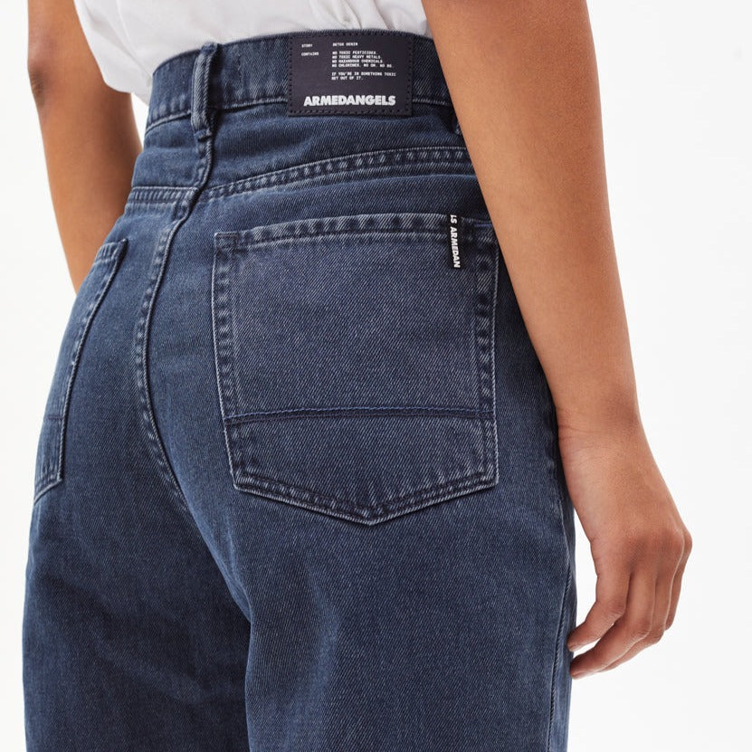 ARMEDANGELS Mom Fit High Waist Jeans "MAIRAA BLACKBLUE"