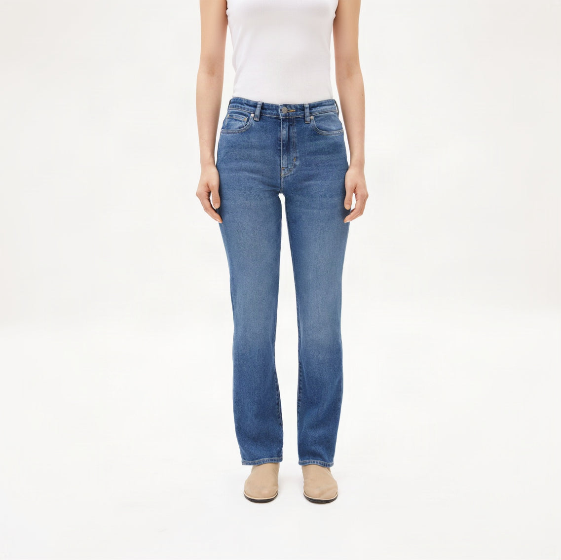 ARMEDANGELS Damen Straight Jeans 5 Pockets "CARENAA"
