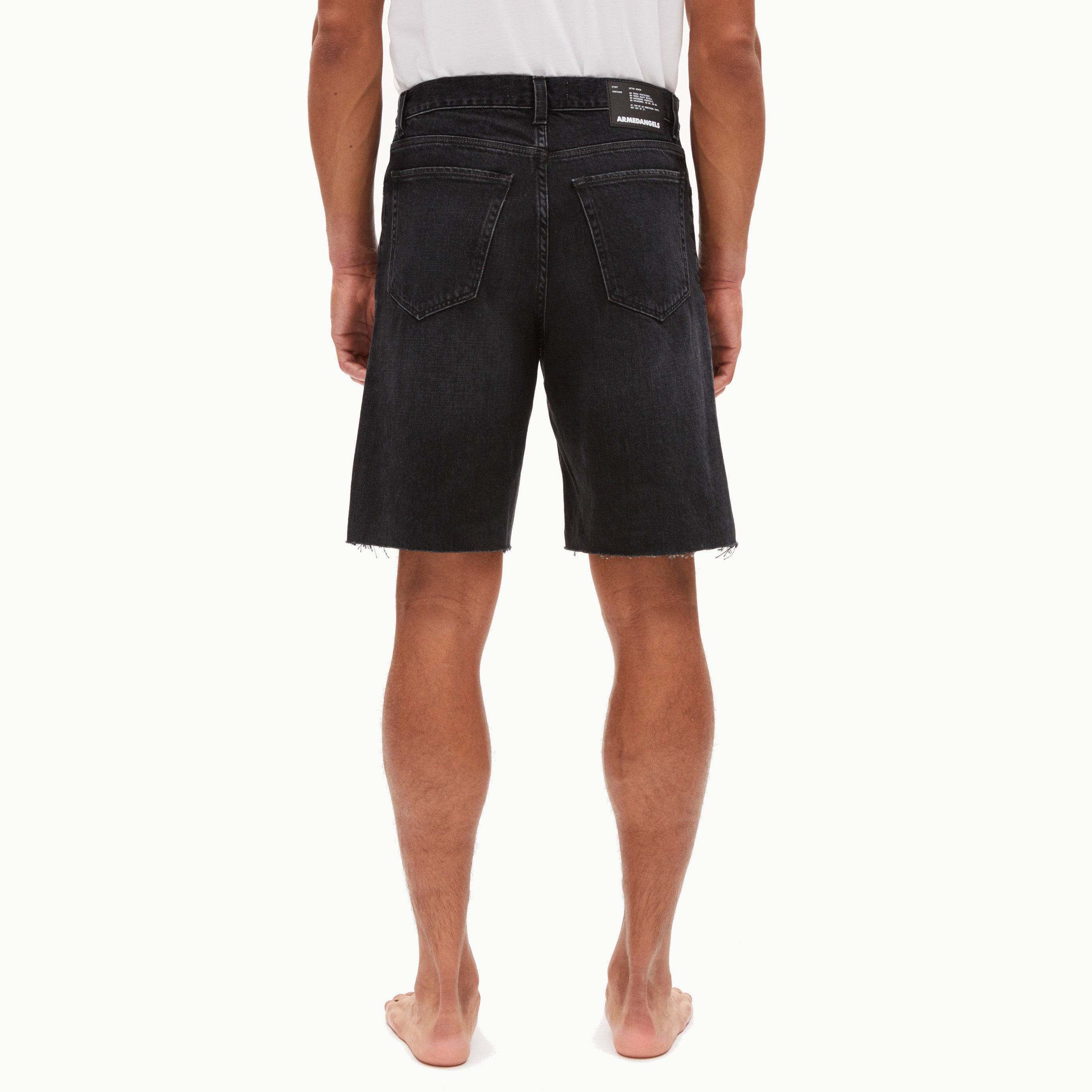 ARMEDANGELS Herren Jeansshorts "AASKO" - worn out black