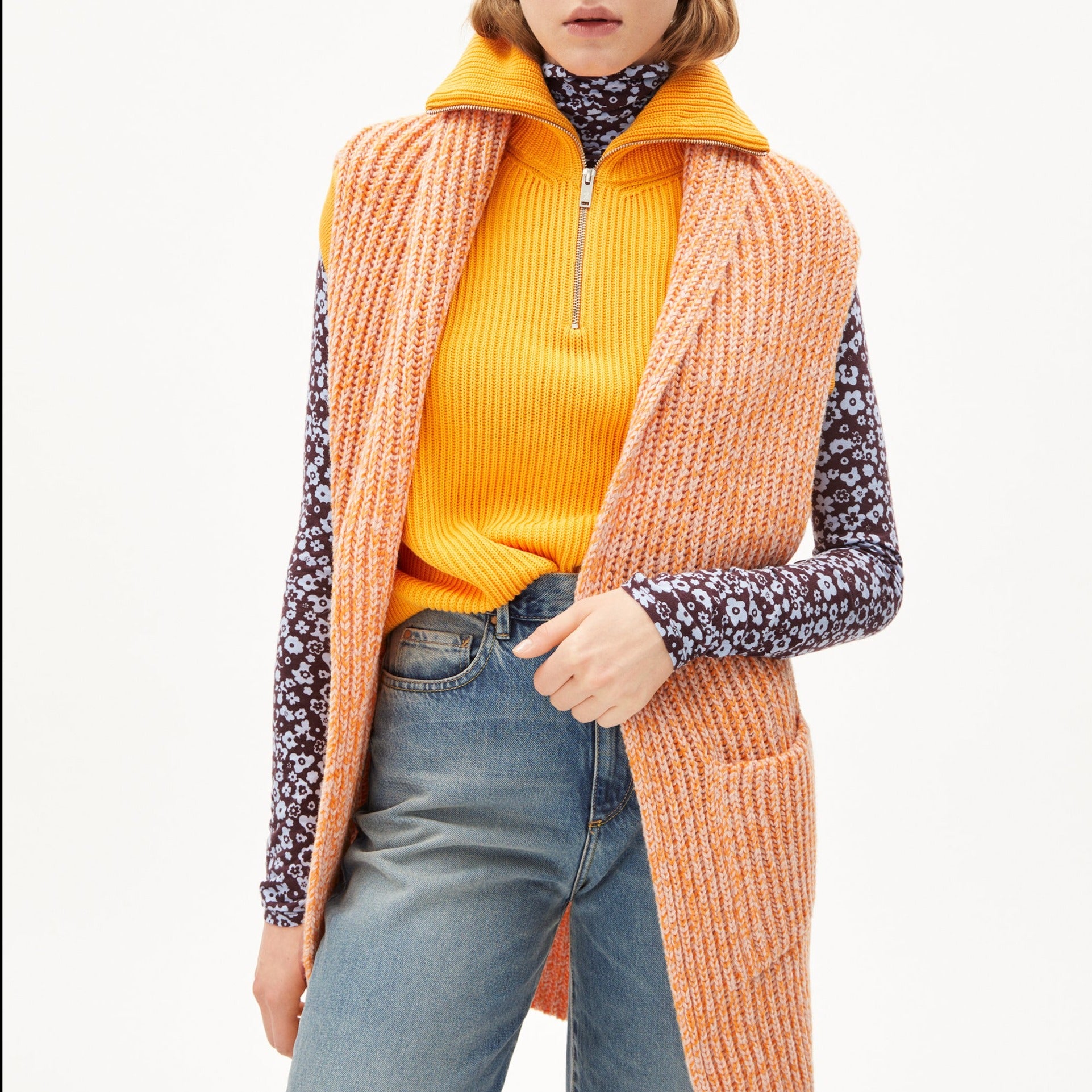 ARMEDANGELS Cardigan "MIEKAA LEOPARD"