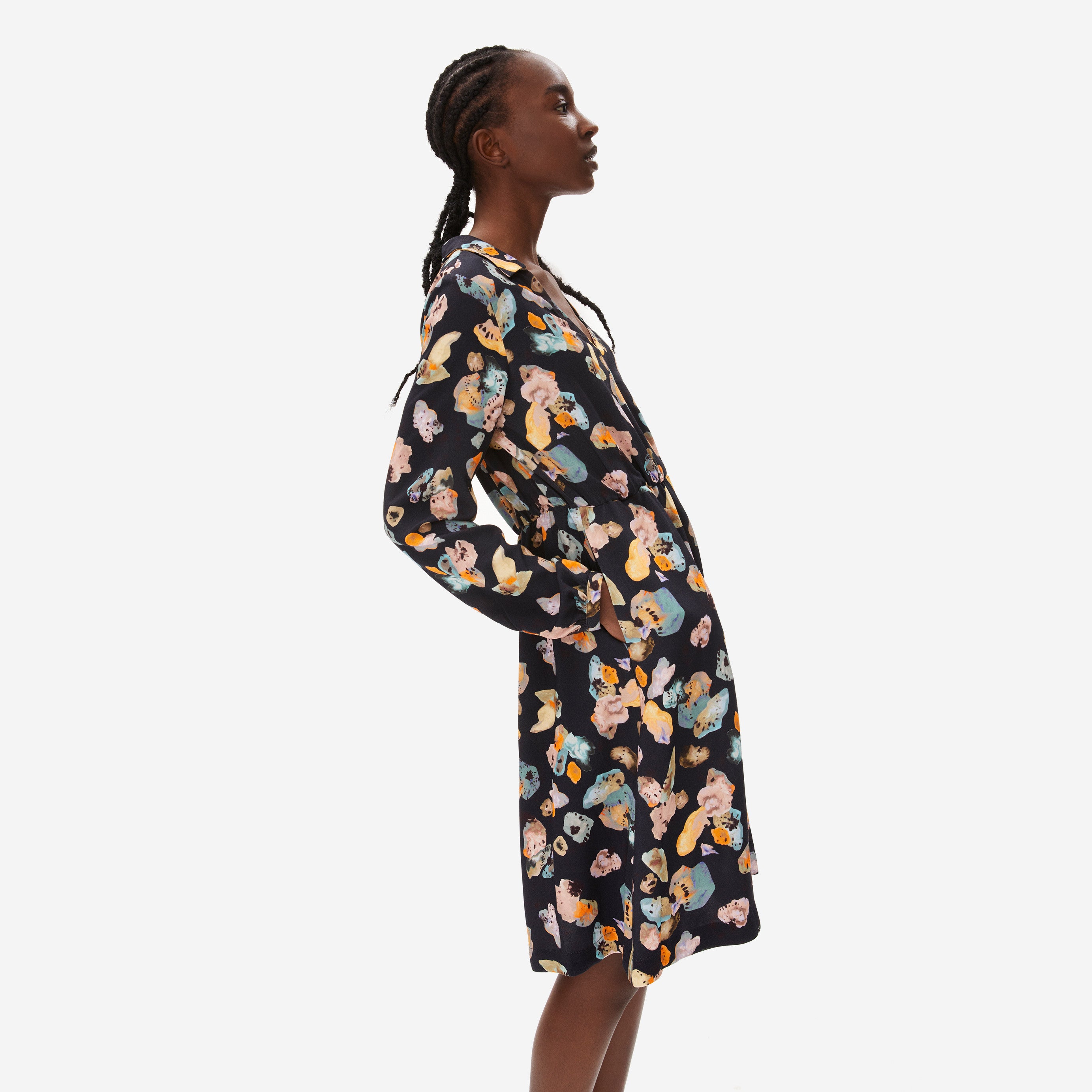 ARMEDANGELS Webkleid "DESIRAA LAYERED"