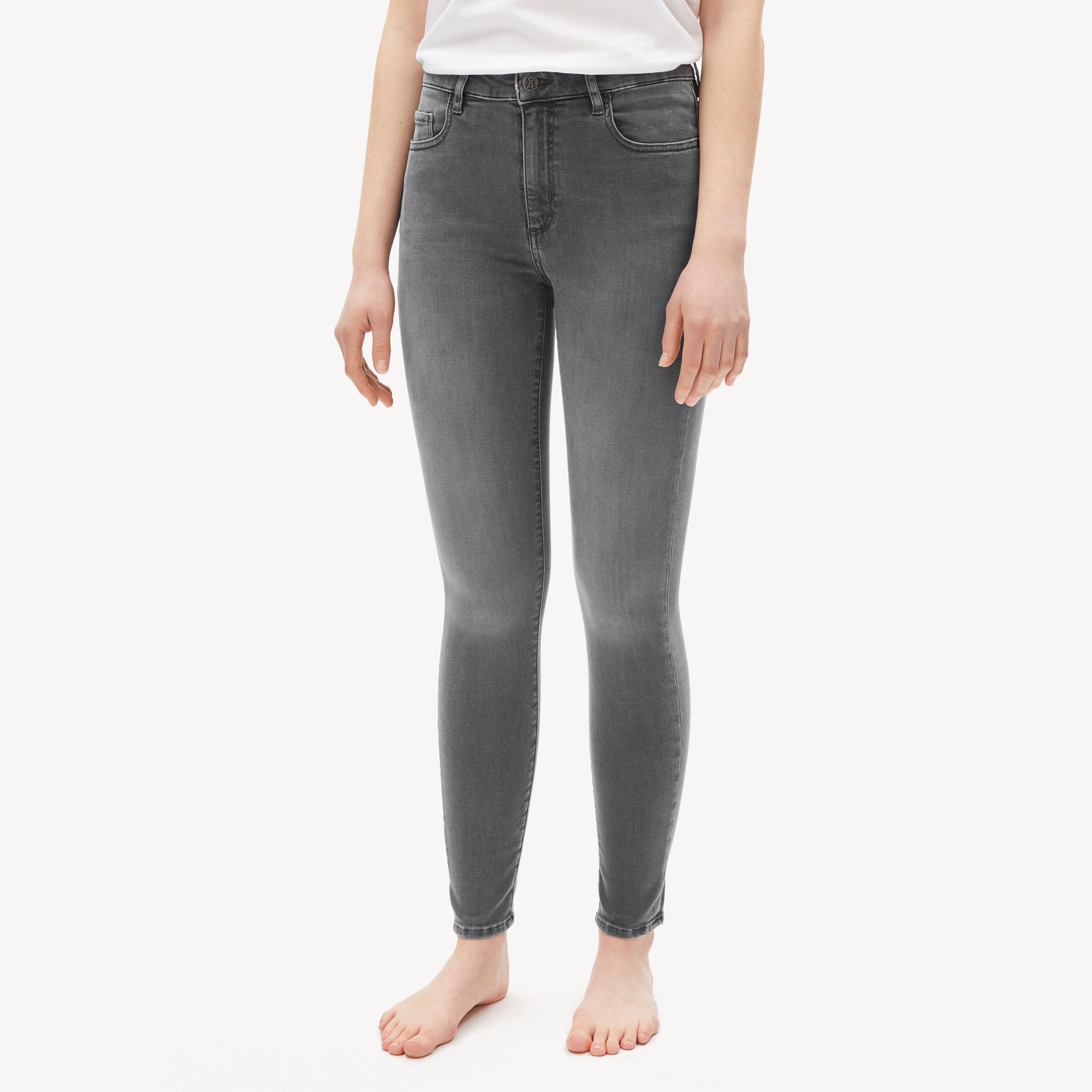 ARMEDANGELS Damen Skinny Fit Mid Waist Jeans "TILLAA X STRETCH" - asphalt grey