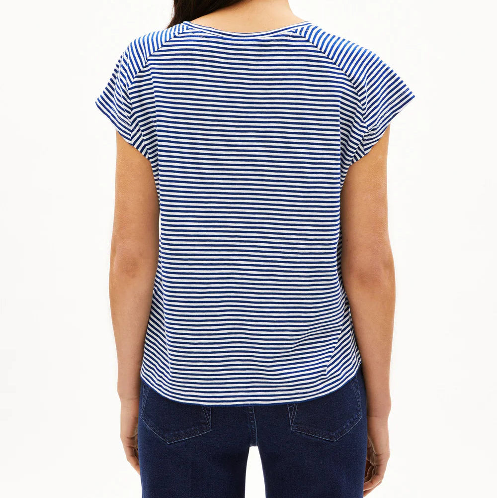 ARMEDANGELS Women Casual Jersey Shirt T-Shirt "ONELIAA LOVELY STRIPES"