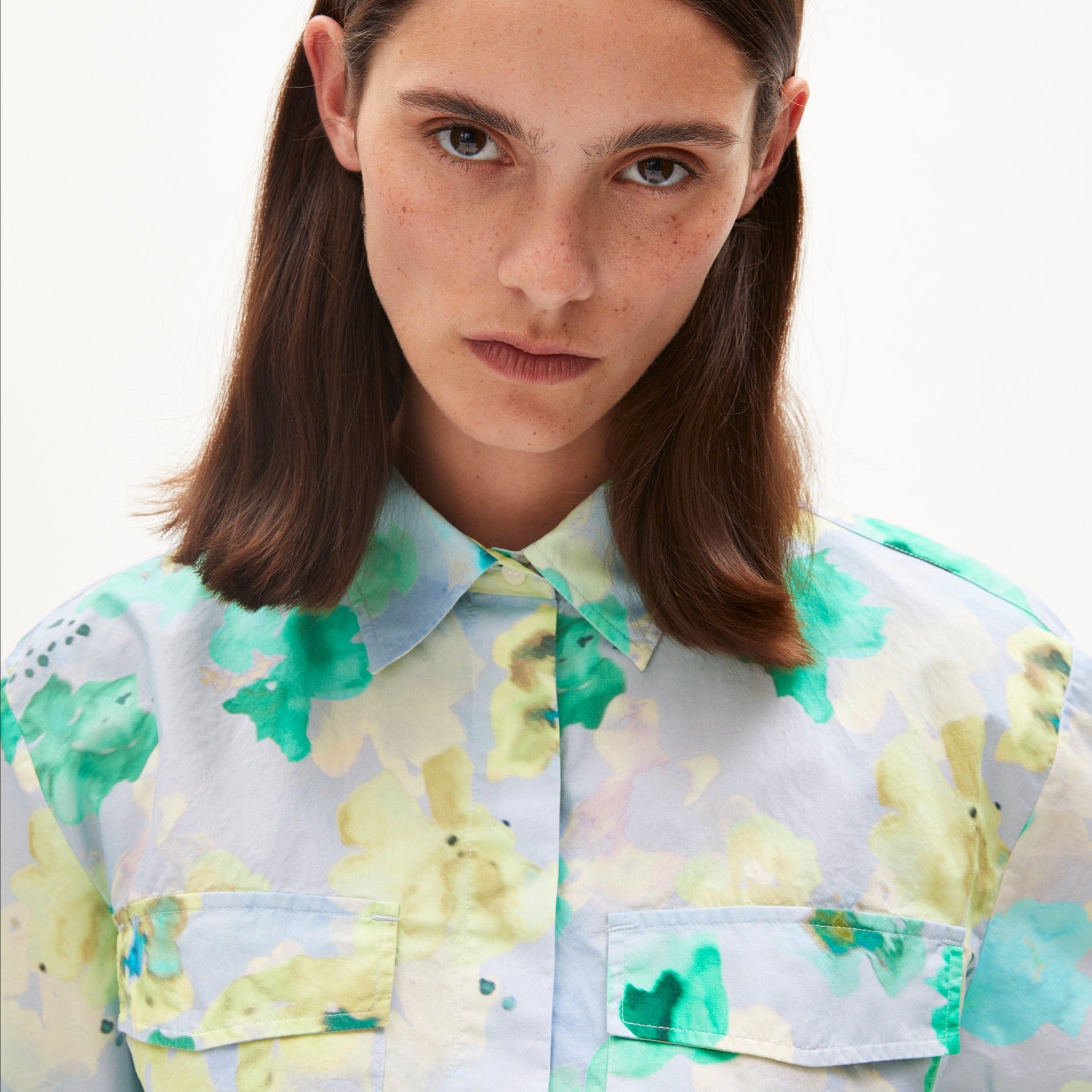 ARMEDANGELS Bluse "ELIANAA AQUA FLORAL"