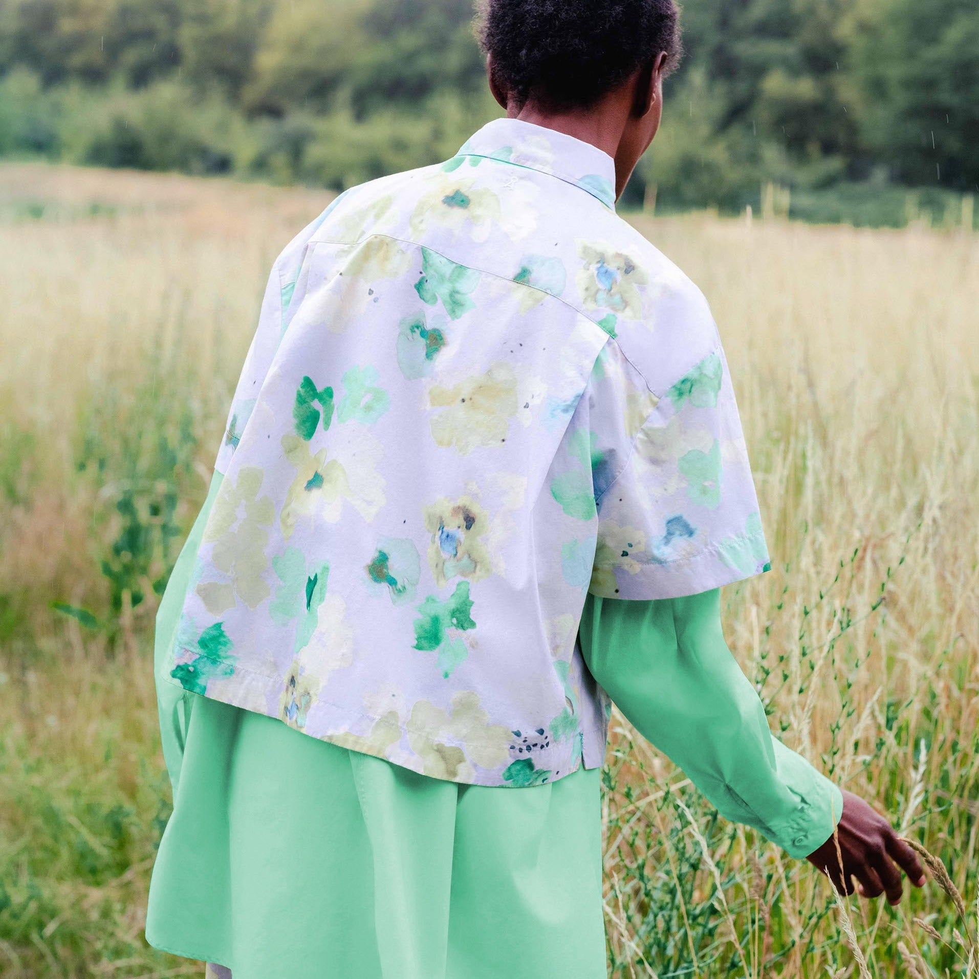 ARMEDANGELS Bluse "ELIANAA AQUA FLORAL"