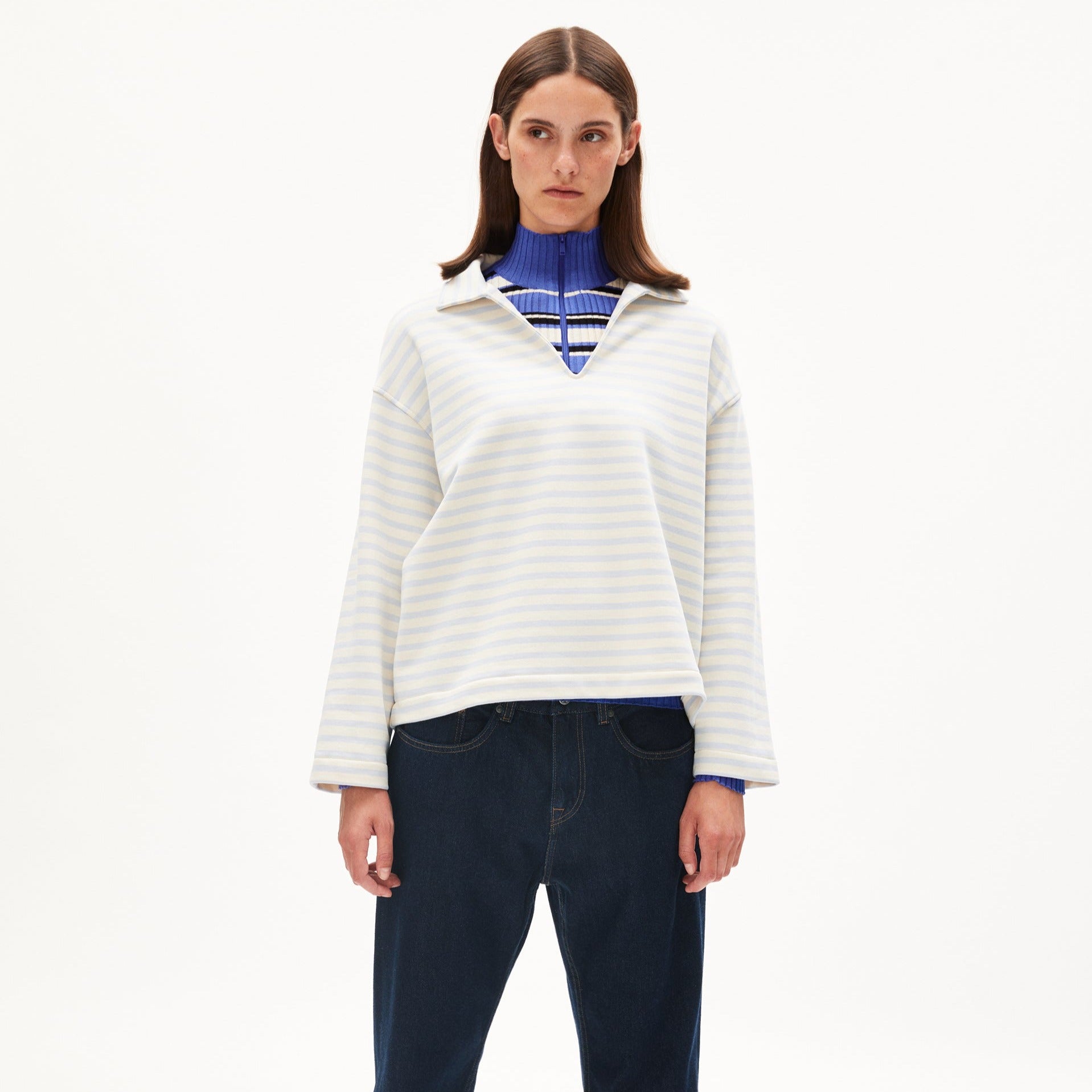 ARMEDANGELS Sweatshirt "NAIRAA STRIPE"