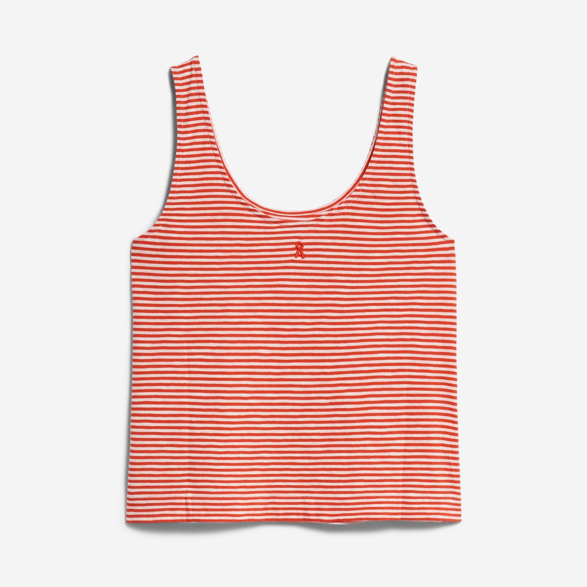ARMEDANGELS Top "MINAAMI LITA" Poppy Red-Oatmilk