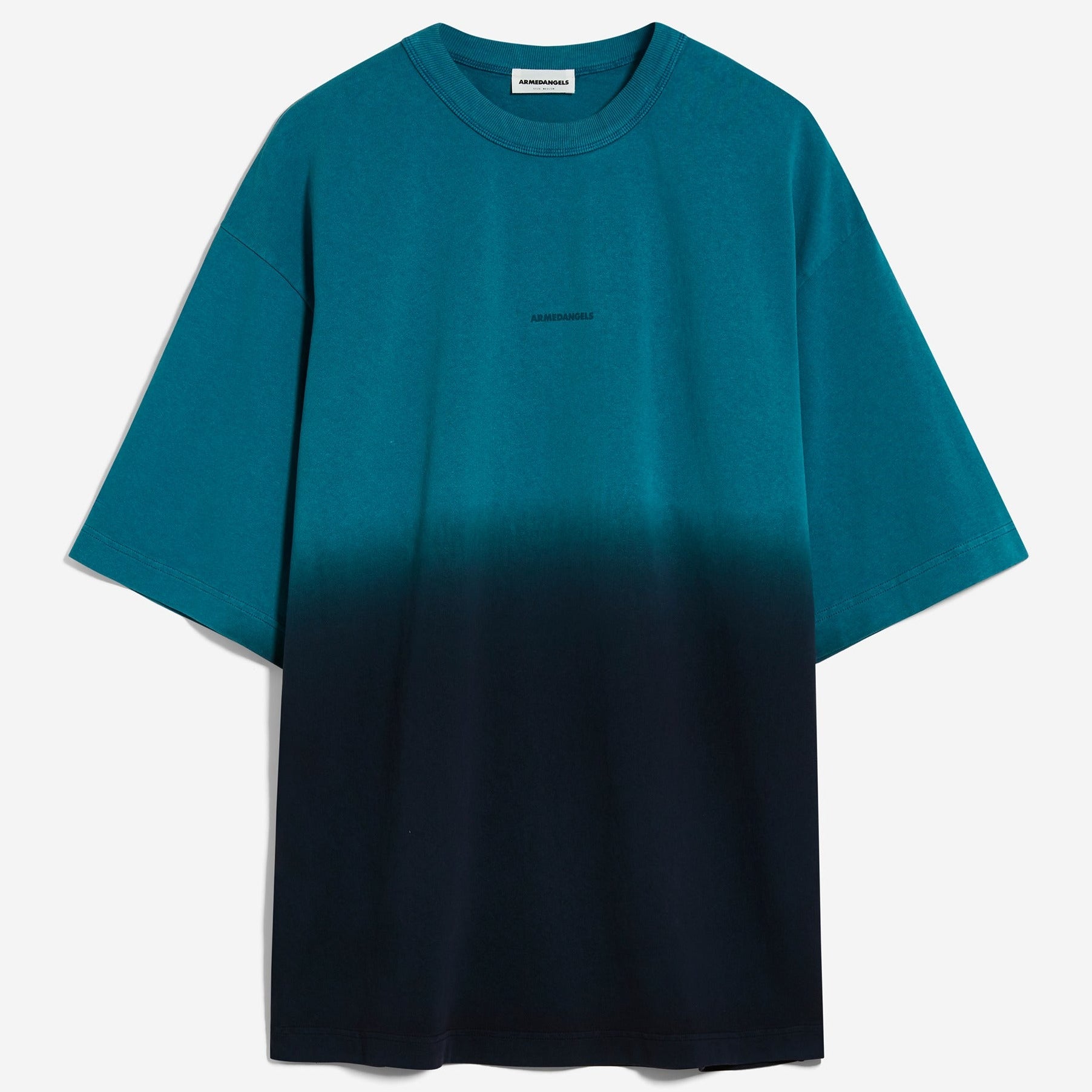 ARMEDANGELS T-Shirt "AALOX DEGRADÉ" Spruce Petrol