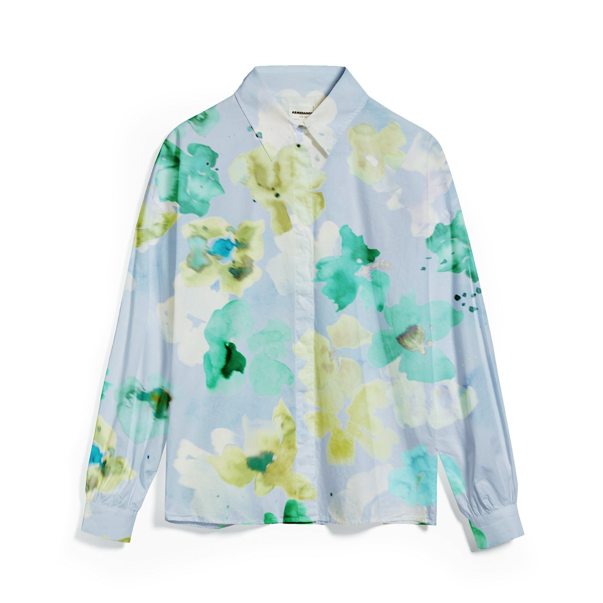 ARMEDANGELS Bluse "DAAPHNA AQUA FLORAL" Morning Sky