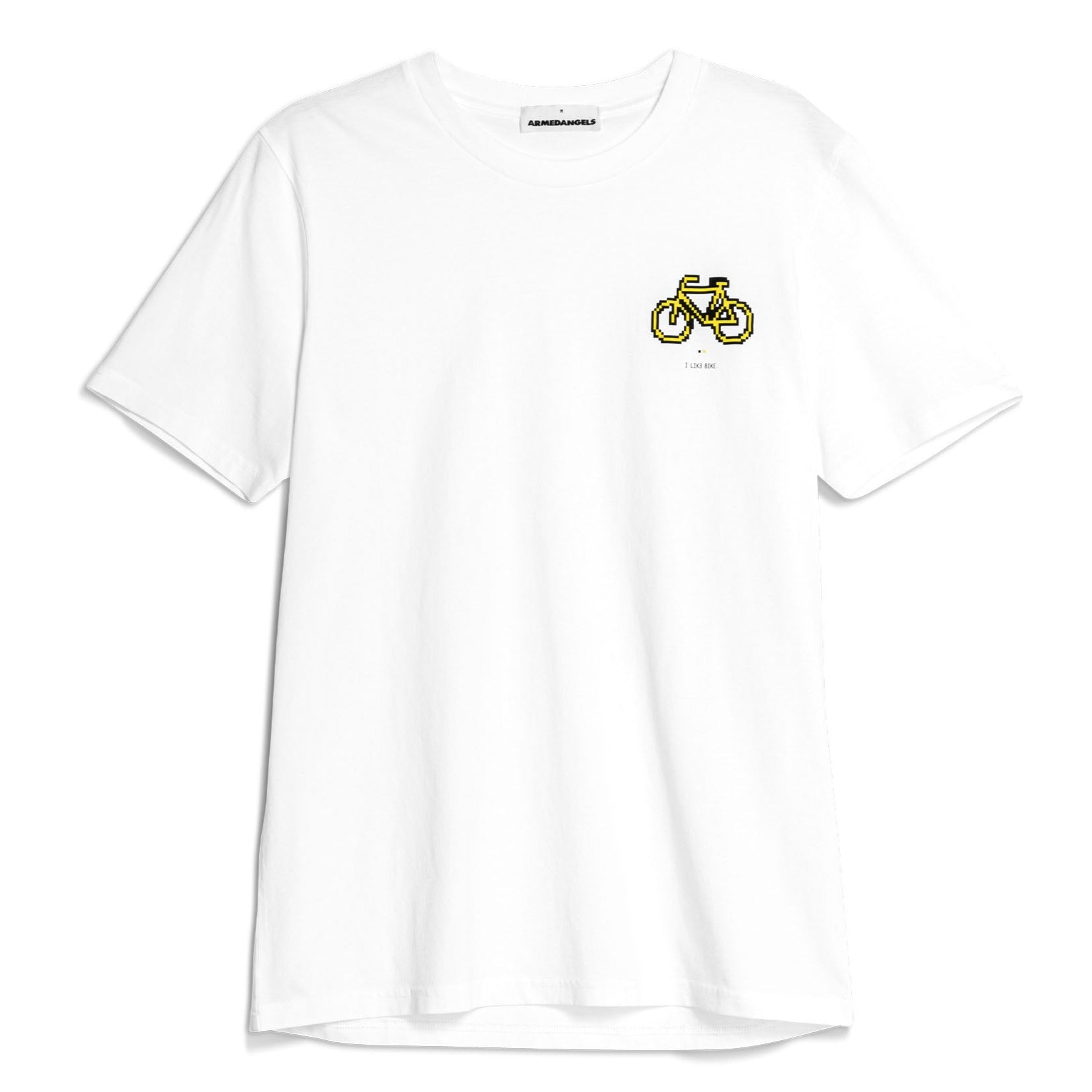 ARMEDANGELS T-Shirt "JAAMES I LIKE BIKE" White