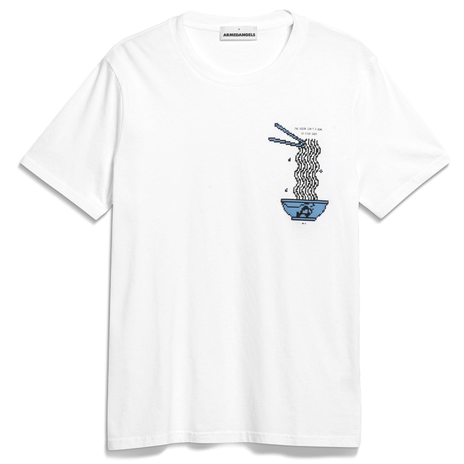 ARMEDANGELS T-Shirt "JAAMES FISH SOUP" White