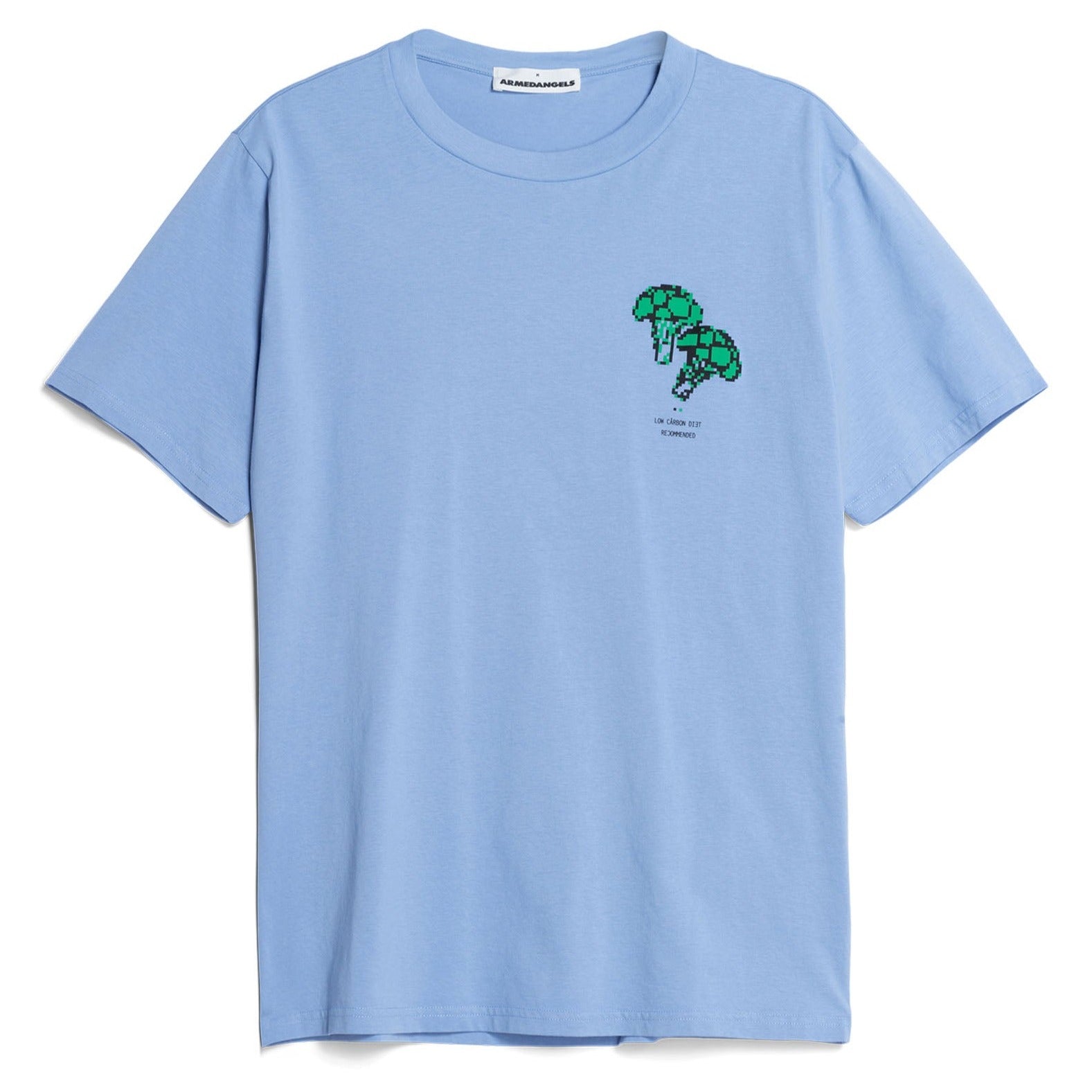 ARMEDANGELS T-Shirt "JAAMES LOW CARBON DIET" Iceberg Blue