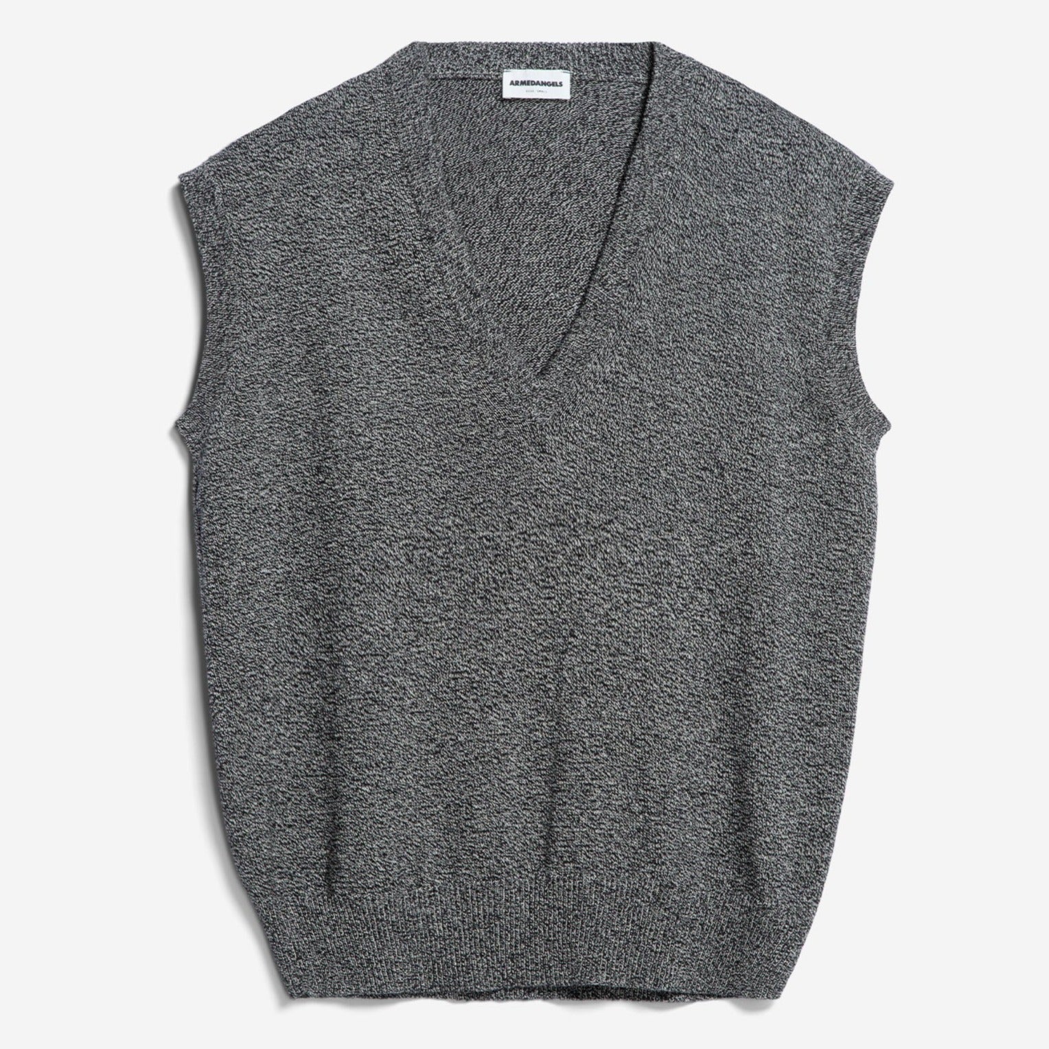 ARMEDANGELS Stricktop "MALUKAA CLEAN UP" Black-Undyed