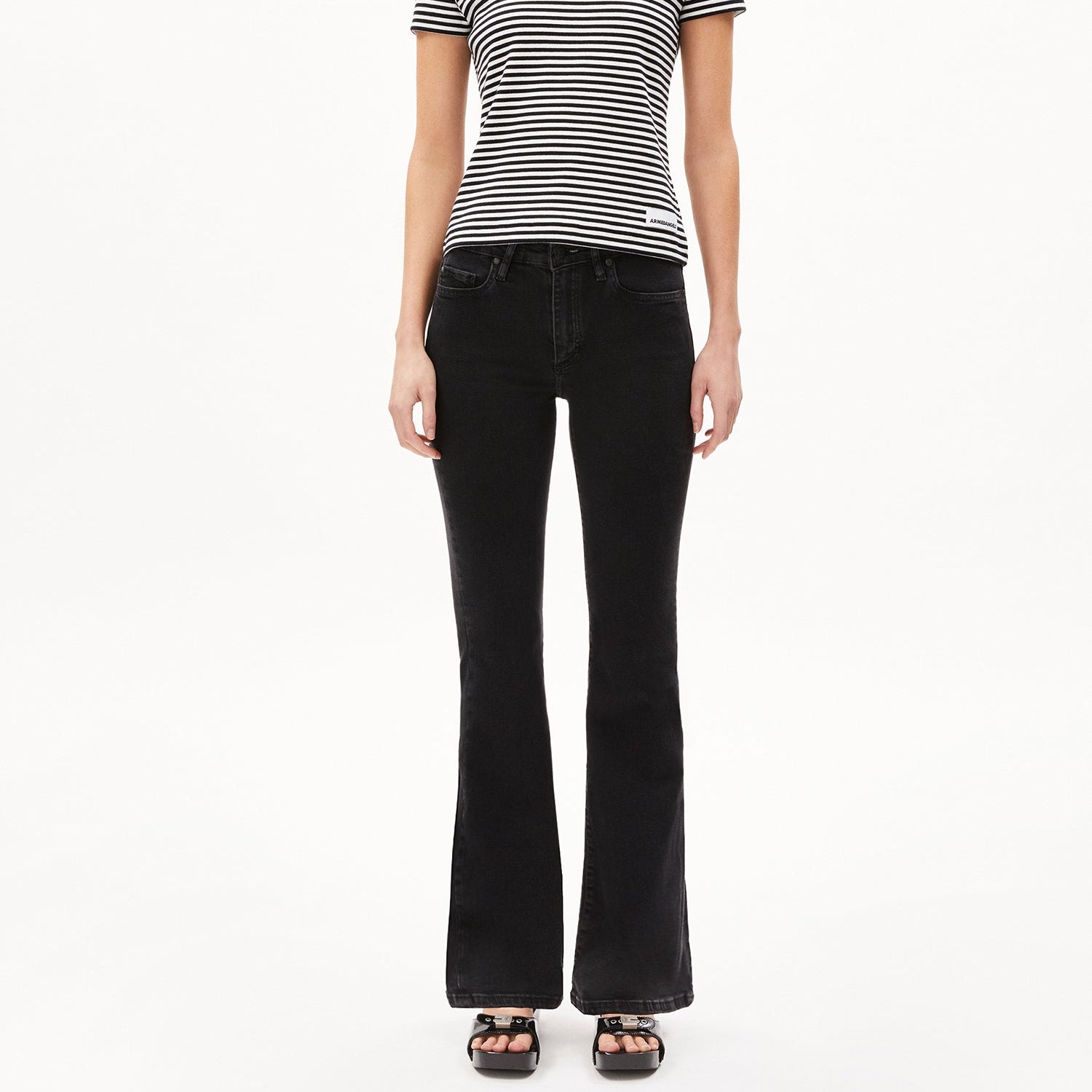 ARMEDANGELS Mid Waist Flared Leg "ANAMAA X STRETCH"