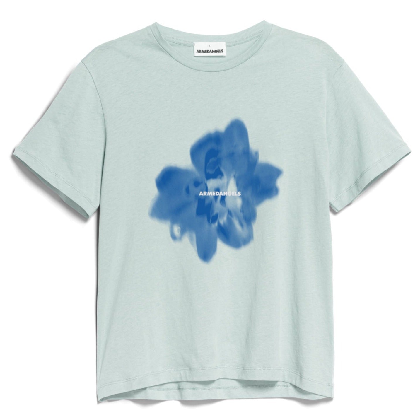 ARMEDANGELS T-Shirt "MAARLA THERMAAL FLOWER" Polar Green