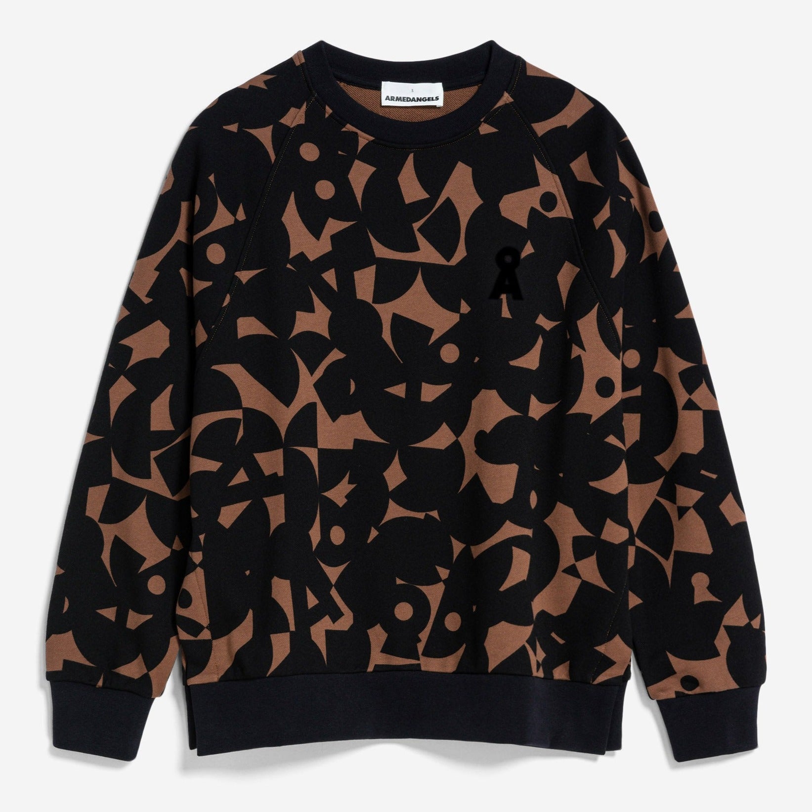 ARMEDANGELS Sweatshirt "GIOVANNAA ABSTRACT A" Deep Brown