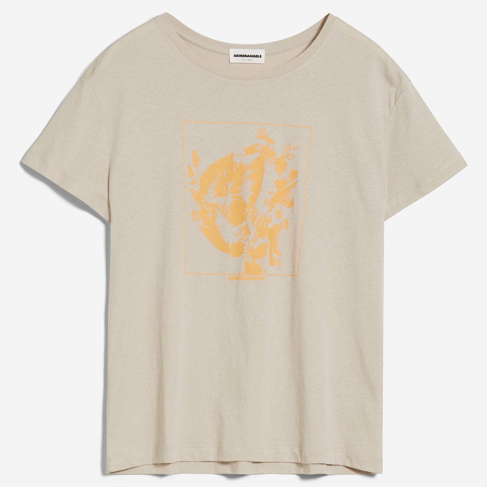 ARMEDANGELS T-Shirt "NELAA BLOOM" Light Desert