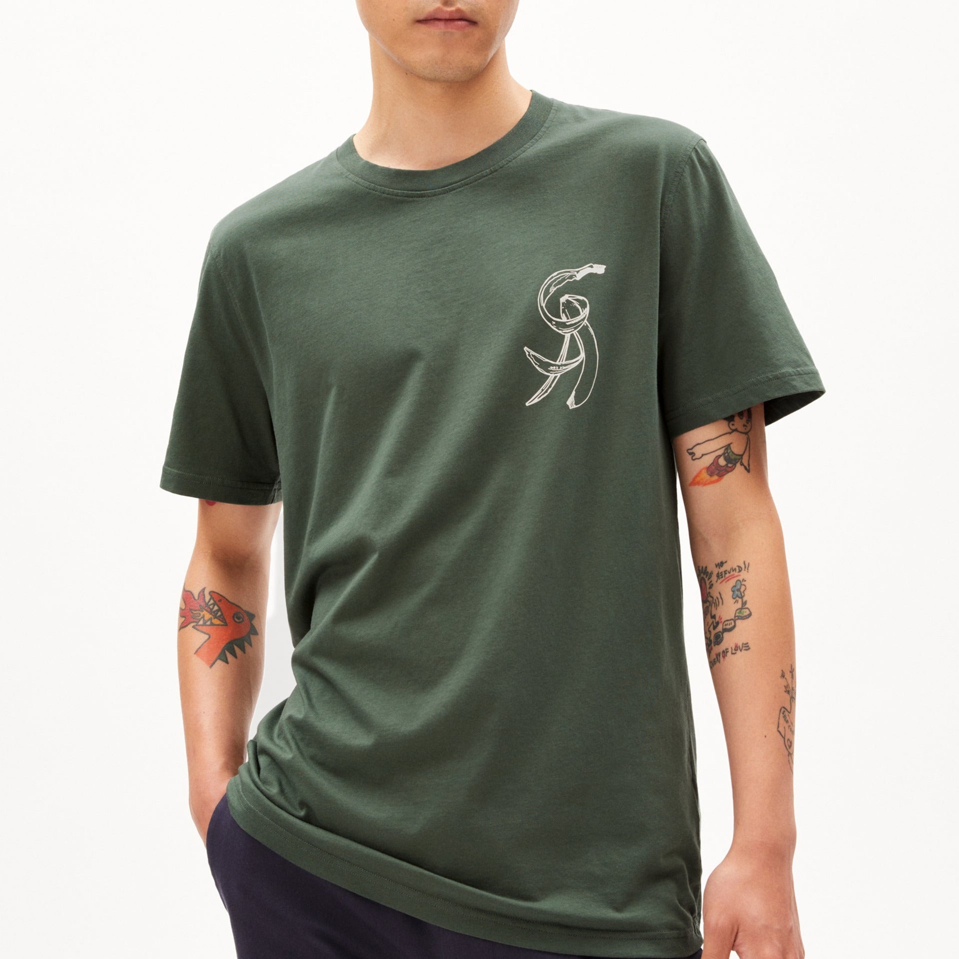 ARMEDANGELS T-Shirt "AADONI CHEST BANANAA"
