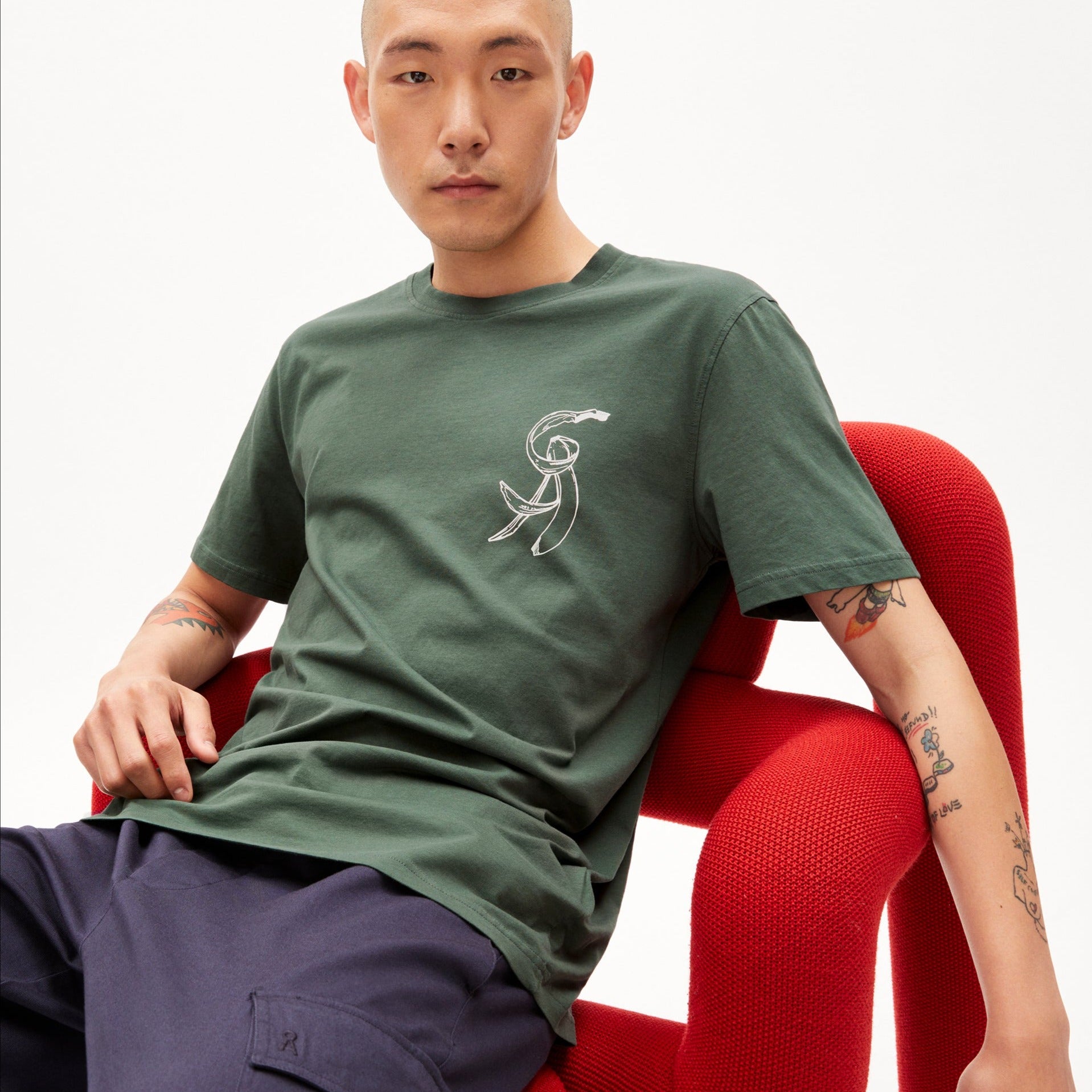 ARMEDANGELS T-Shirt "AADONI CHEST BANANAA"