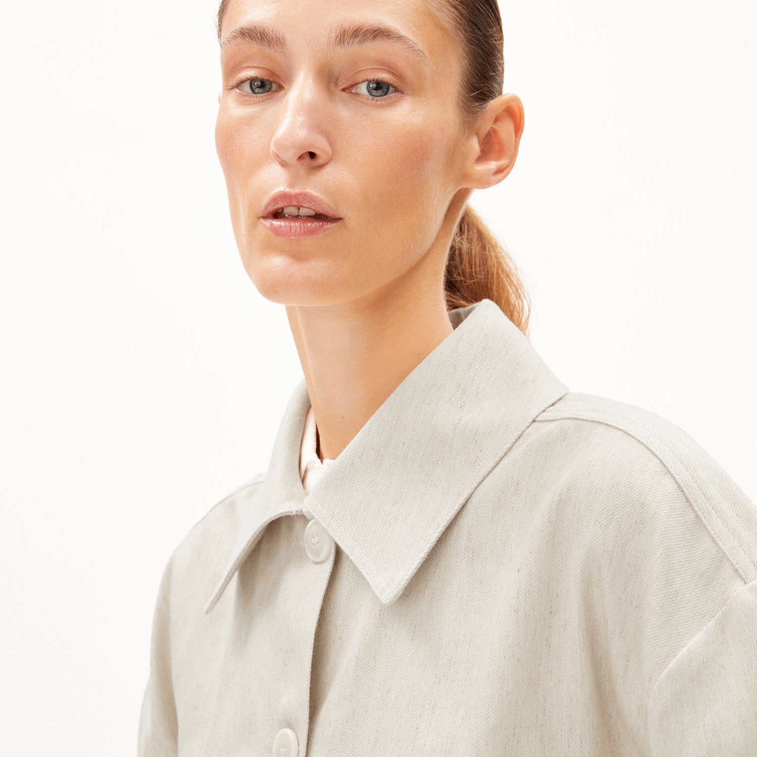 ARMEDANGELS Oversized Fit Overshirt "AALISEA LINO HEAVY"