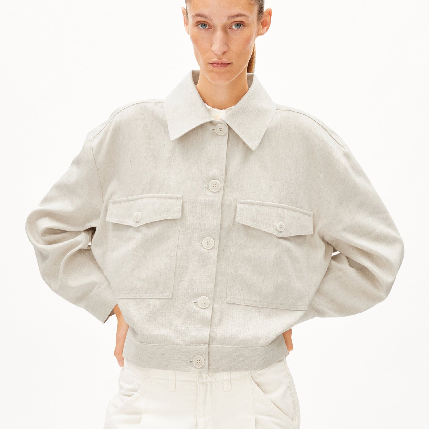 ARMEDANGELS Oversized Fit Overshirt "AALISEA LINO HEAVY"