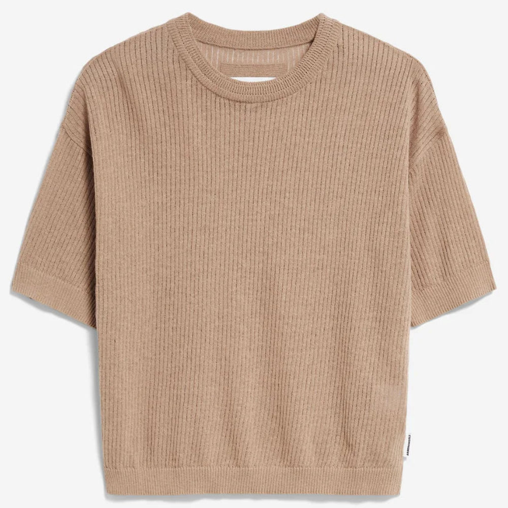 ARMEDANGELS Women Casual T-Shirt "LILLAAS LINO" XS Cinnamon Dust