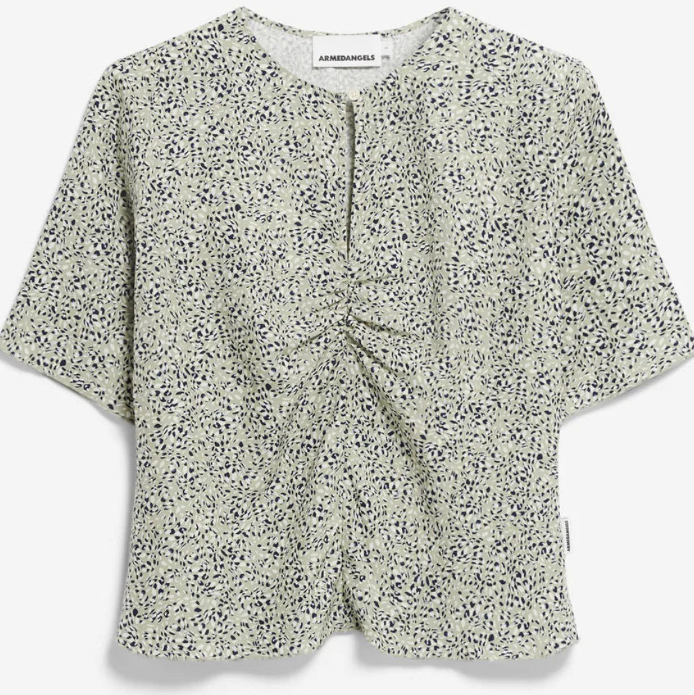 ARMEDANGELS Women Casual Bluse kurzarm "EWANIAA WATERDROP" Seagreen