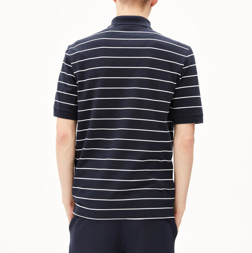 ARMEDANGELS Men Casual Jersey Shirt Polo "MAARIO STRIPES"