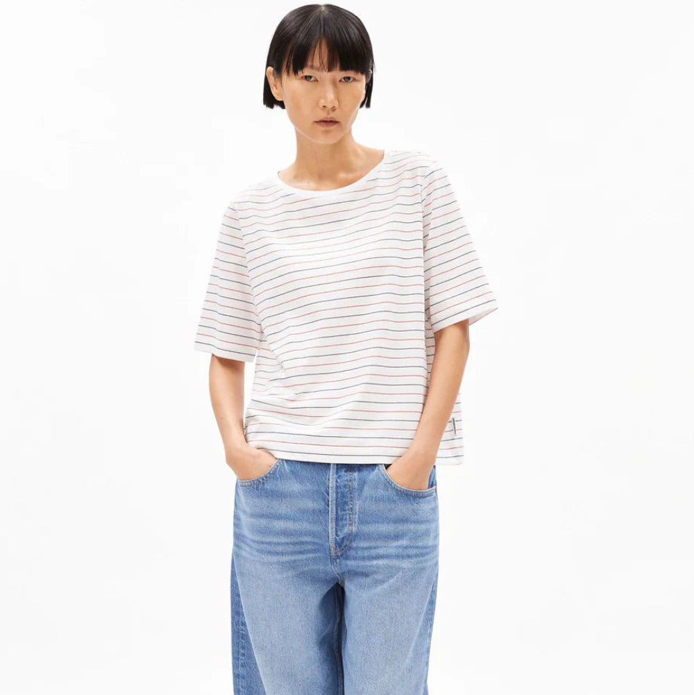 ARMEDANGELS Women Casual Jersey T-Shirt "FINIAA FRENCH RIVIERAA"