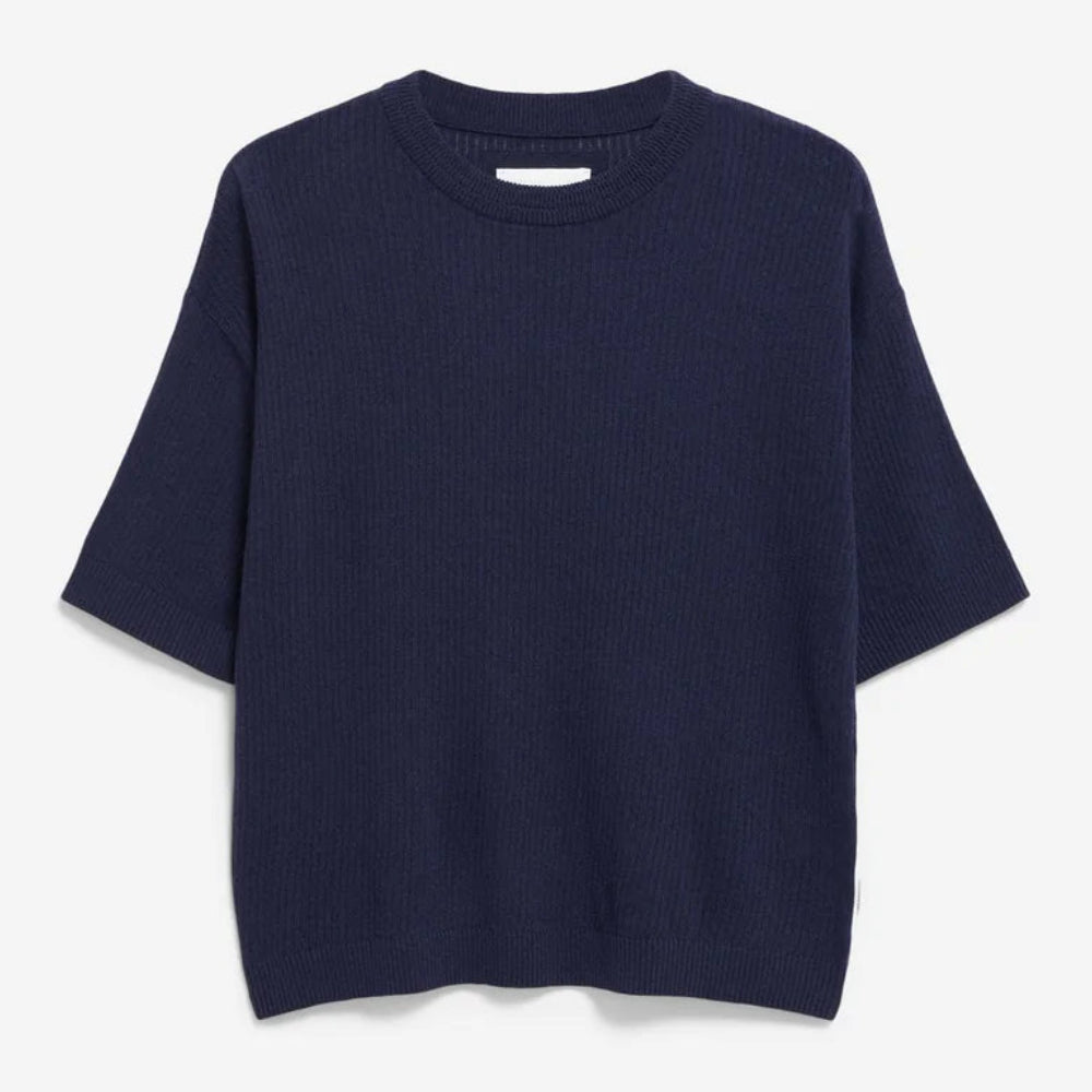 ARMEDANGELS Damen Casual Strickshirt aus Leinen-Mix "LIZAA LINO" Tinted Navy