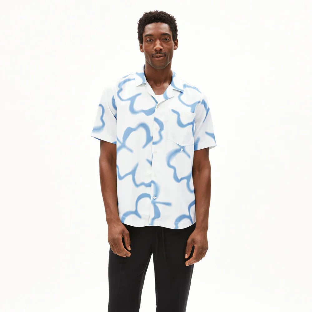 ARMEDANGELS Men Casual Hemd kurzarm "LOVAAR CLOVER"