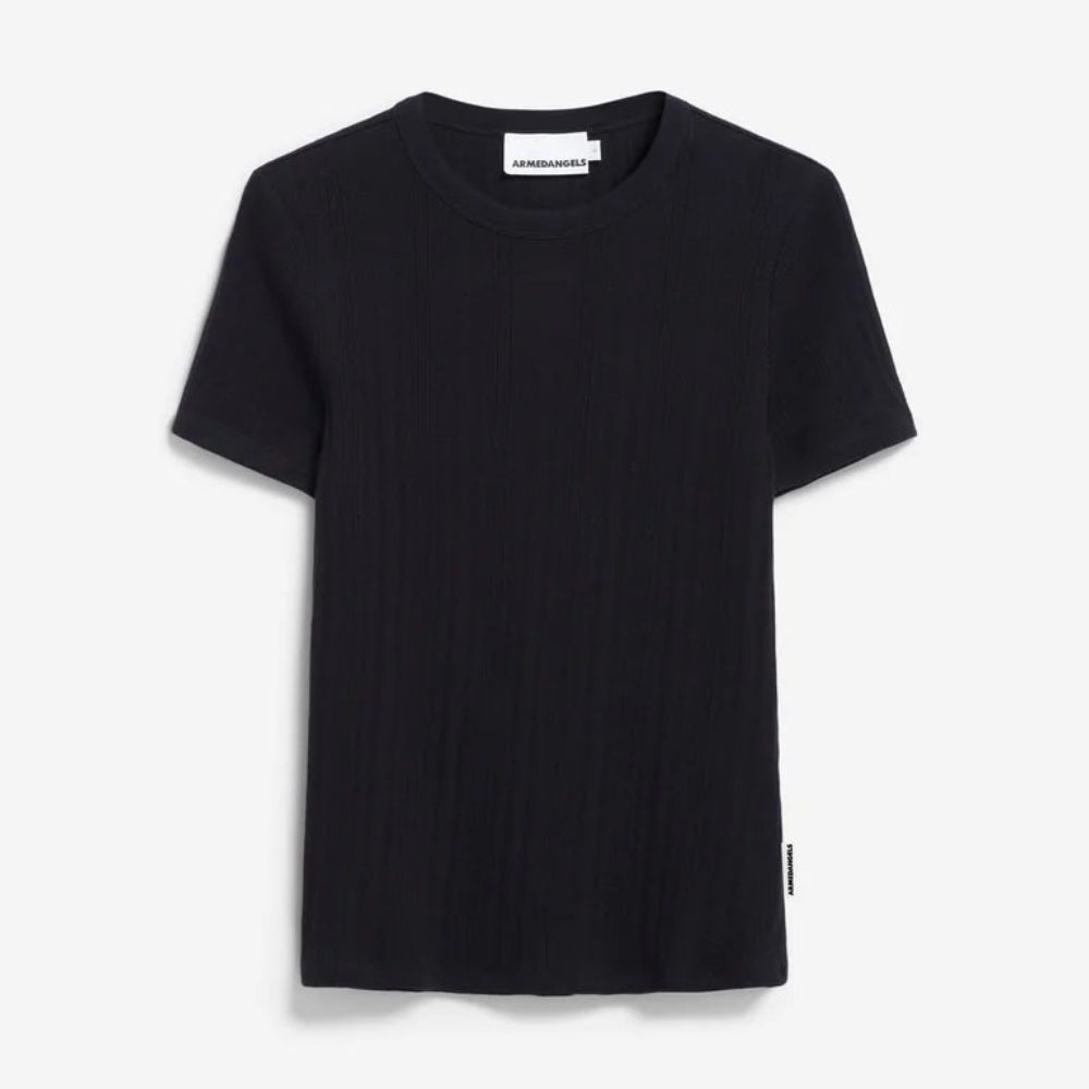 ARMEDANGELS Women Casual Jersey Shirt T-Shirt "MAHERAA" XL Black