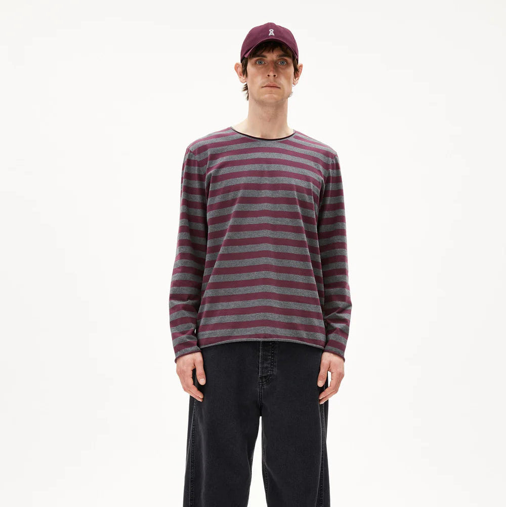 ARMEDANGELS Men Casual Jersey Shirt Longsleeve "MAARKOS LS STRIPES BR"