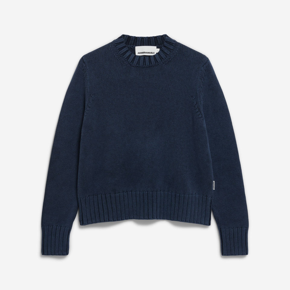 ARMEDANGELS Strick Pullover "AMALIAAS GMT DYE" Night Sky