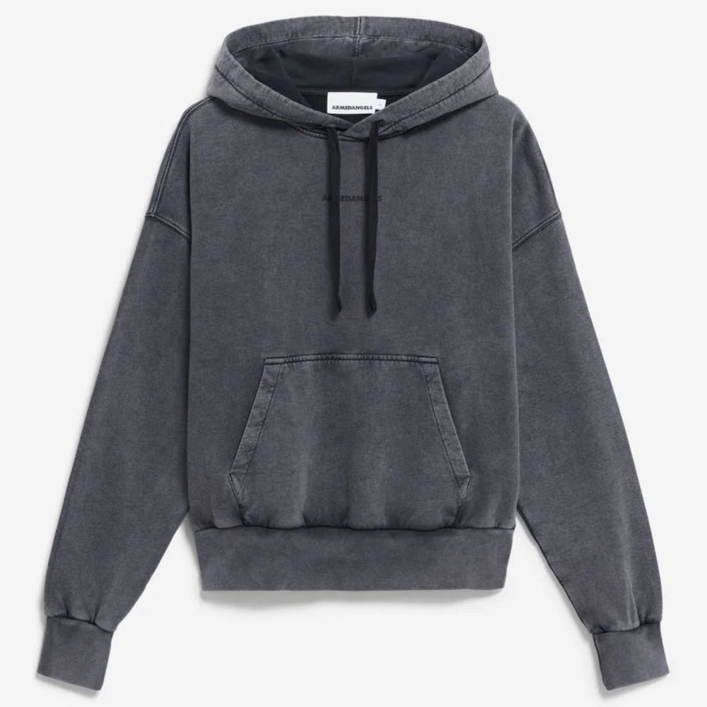 ARMEDANGELS Women Casual Sweat Hoodie "FRANCISARAA GMT DYE" Black