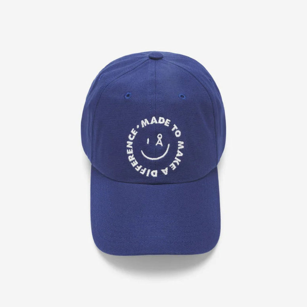 ARMEDANGELS Unisex Casual Accessoires Caps "YENAAS SMILEY Å" One Size Blue Moon