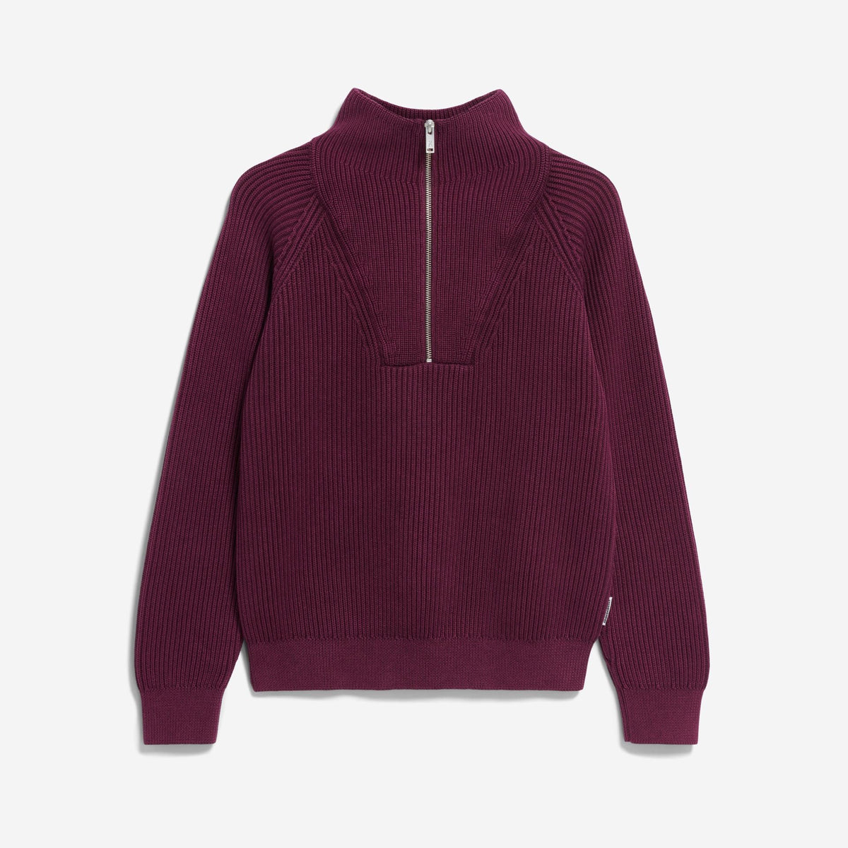 ARMEDANGELS Strick Pullover "RONYIAAS GMT DYE" Dark Cranberry