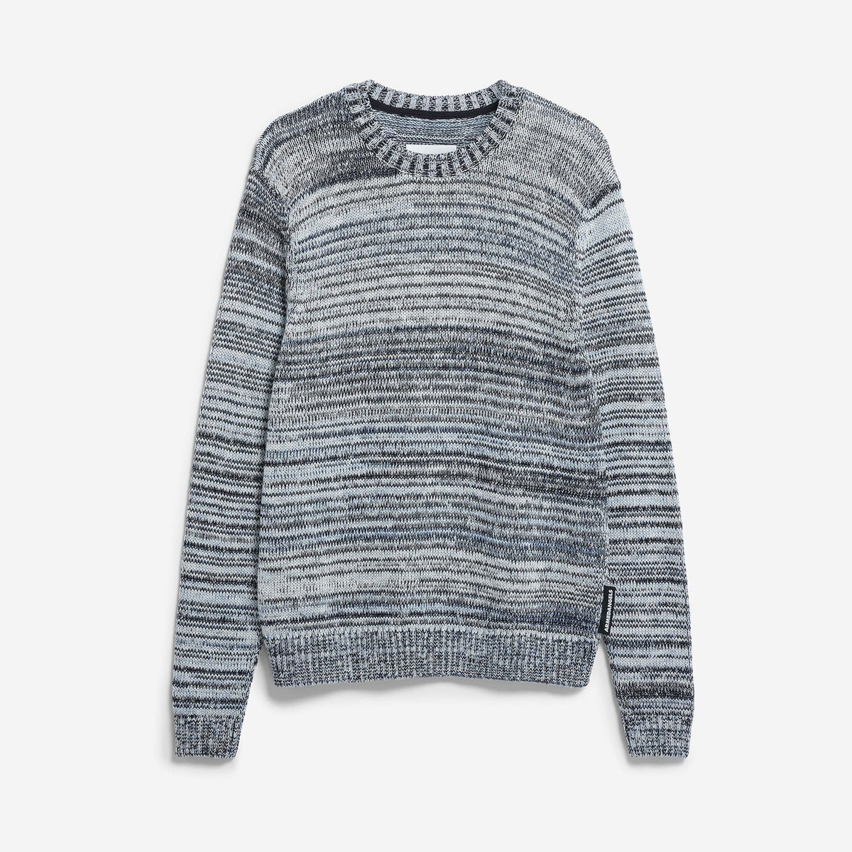 ARMEDANGELS Herren Strick Pullover "YARNMIX KNIT" Black-Oatmilk-Wedgwood