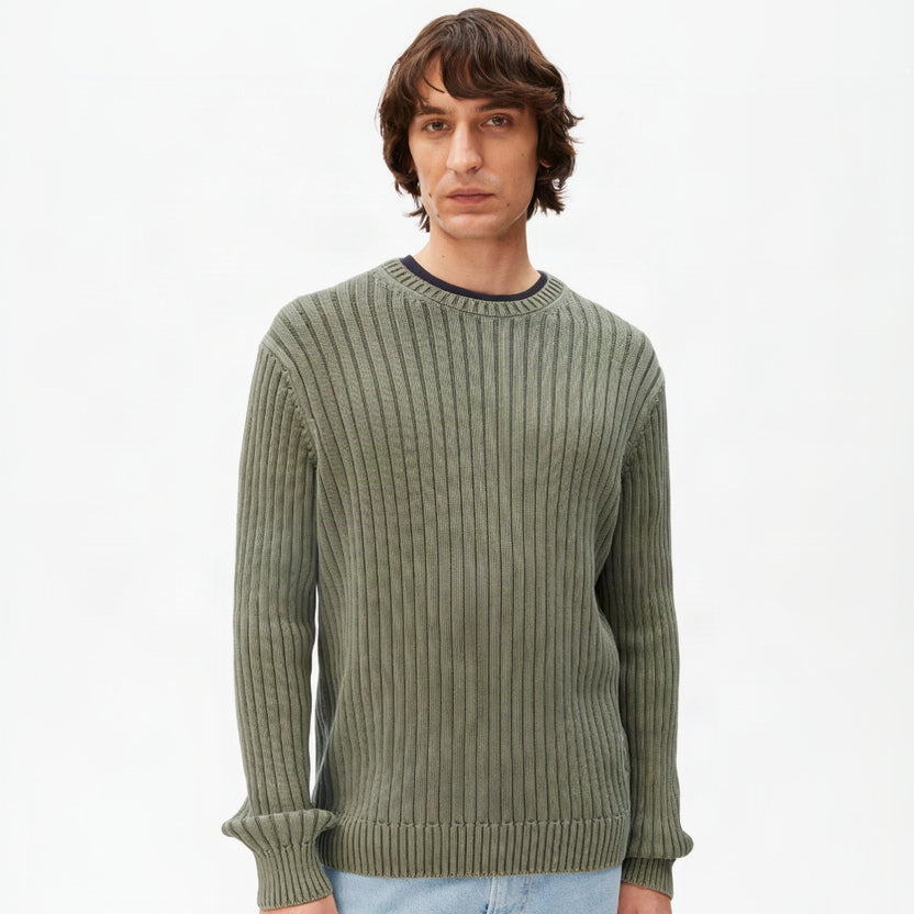 ARMEDANGELS Herren Strick Pullover "PIGMENT DYE RIB KNIT"